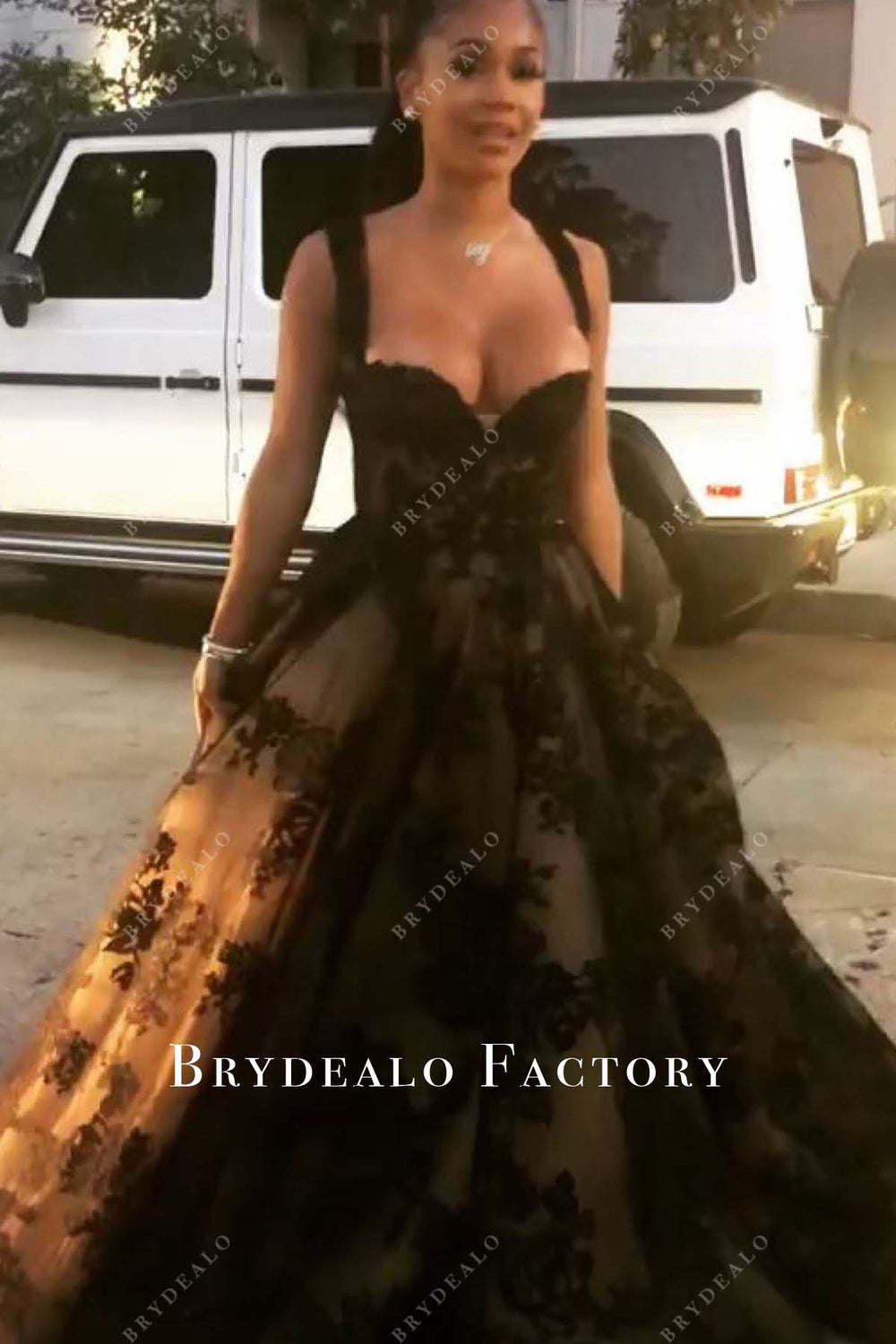 Sweet Rapper Dresses Rapper Saweetie Black Lace Ball Gown Long Red Carpet Celebrity Dress