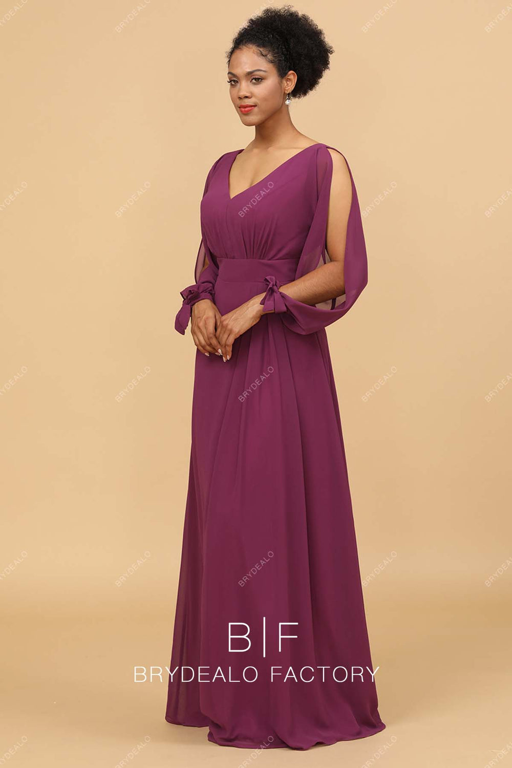Strapless A-Line Chiffon Bridesmaid Dress With Slit in Sage main image 0