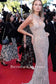 Romee Strijd Inspired Black Sequin Beaded Long Sheath Prom Dresses, PD0931