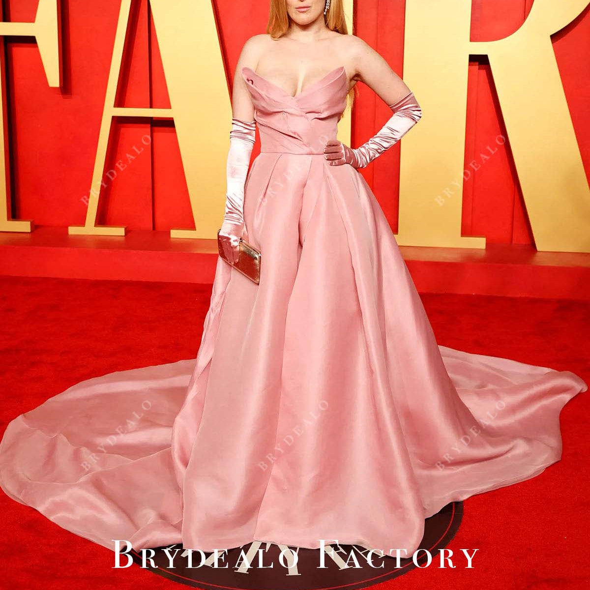 Rumer Willis Pink Mikado Strapless 2024 Oscars After Party Dress Rumer Willis Pink Mikado Strapless 2024 Oscars After Party Dress