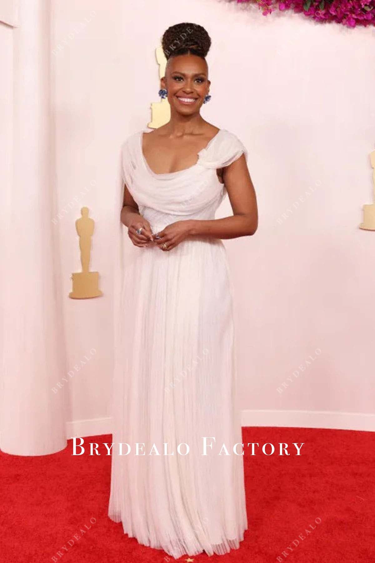 2024 Oscars Red Carpet Ryan Michelle floor length dress