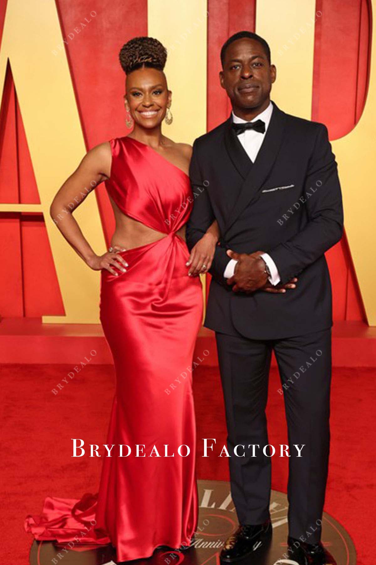 Ryan Michelle Bathe one shoulder 2024 Oscars After Party dress