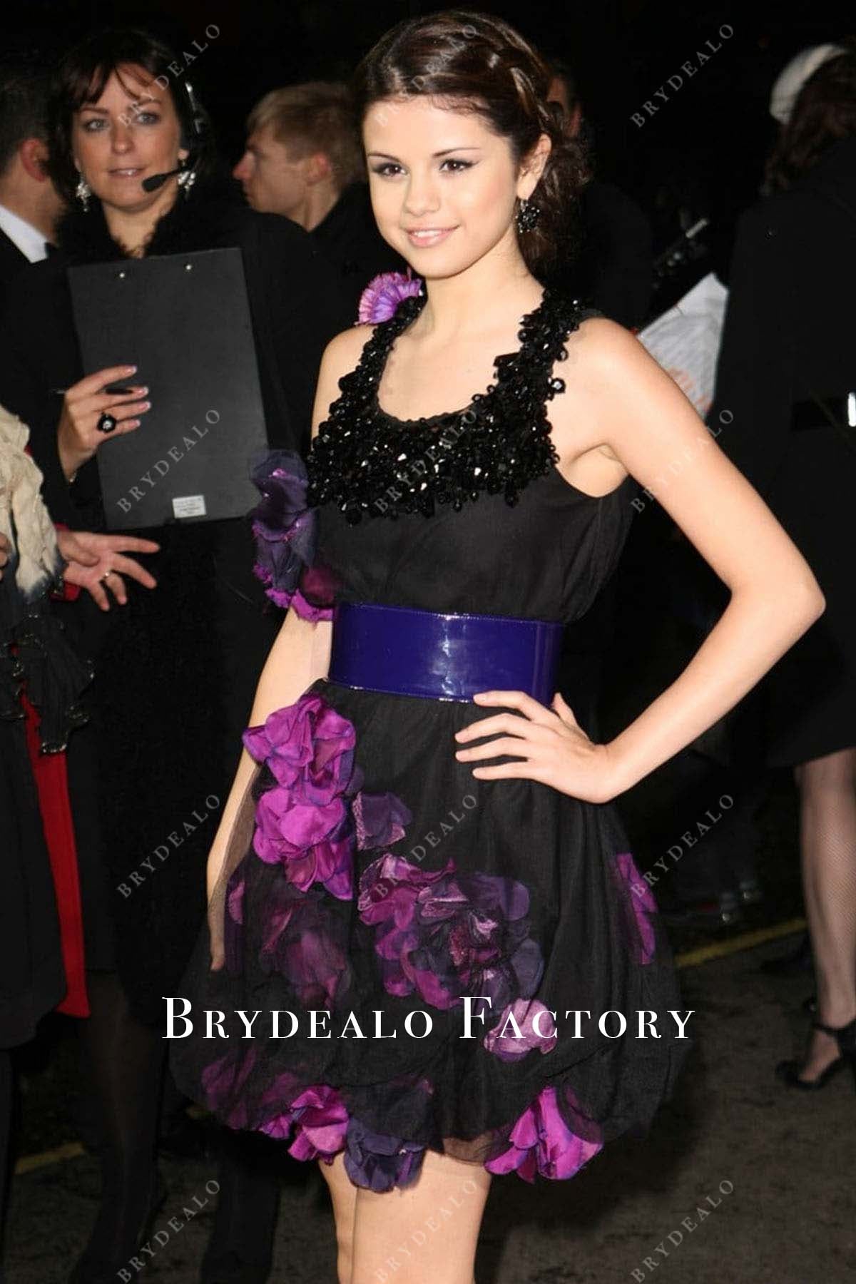 Selena Gomez mini dress British Academy Children's Awards 2008