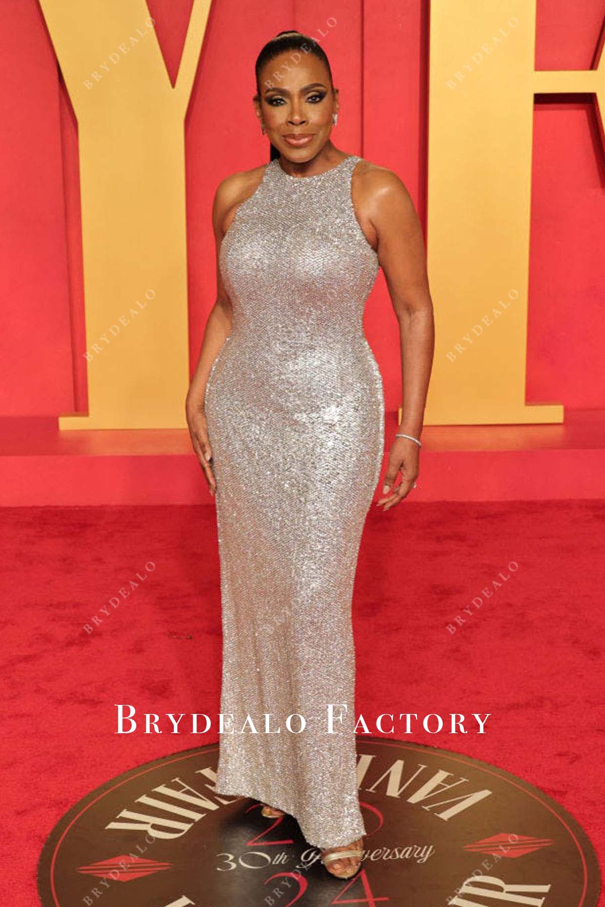 Sheryl Lee Ralph sequined 2024 Oscars After Party dress