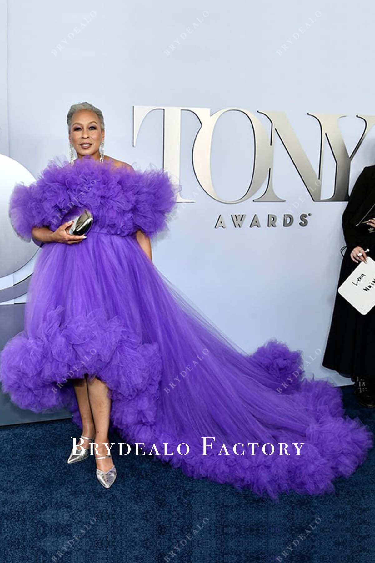 Tamara Tunie 2024 Tony Awards Purple High-low Dress