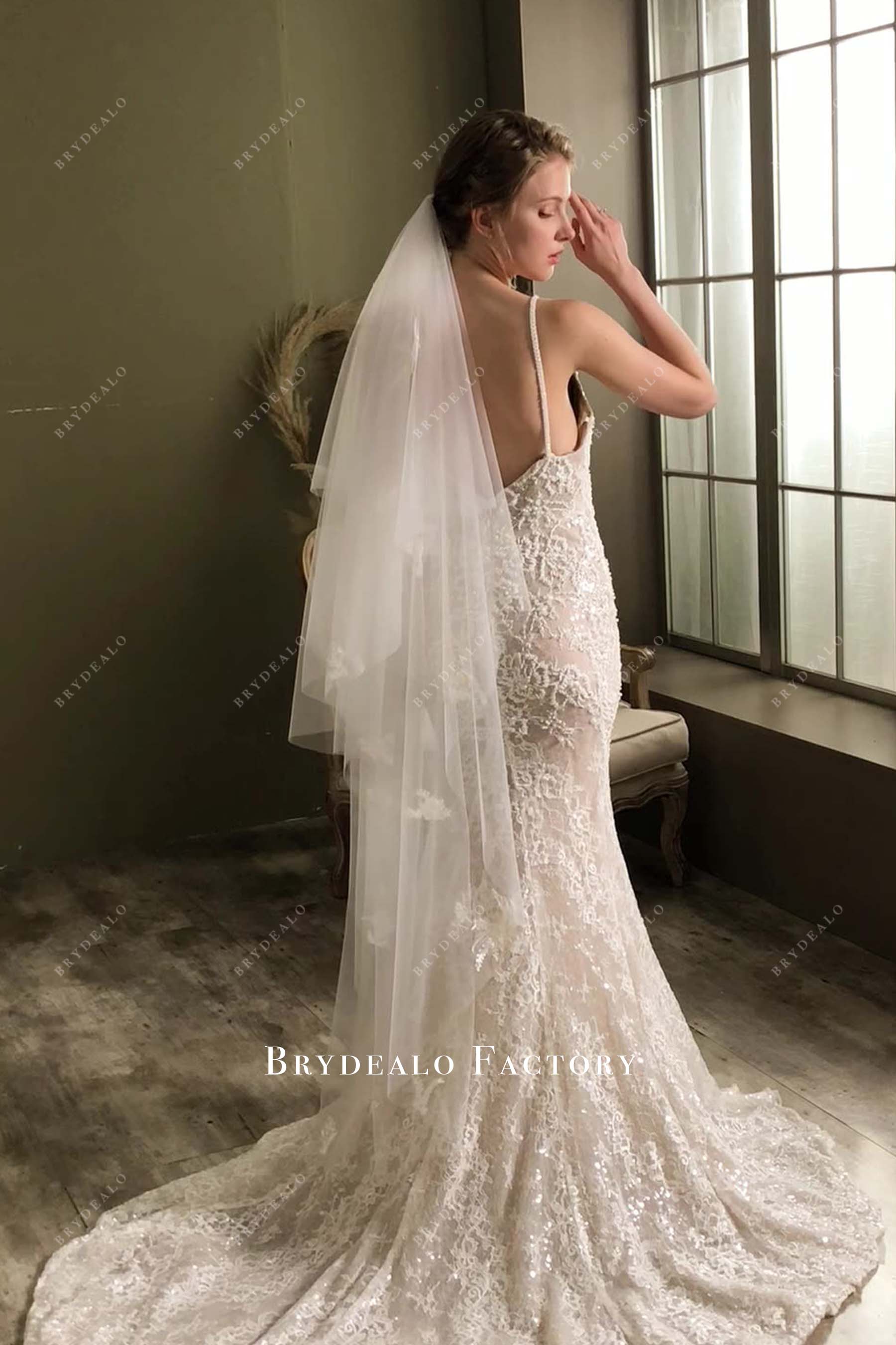 waltz length wedding veil