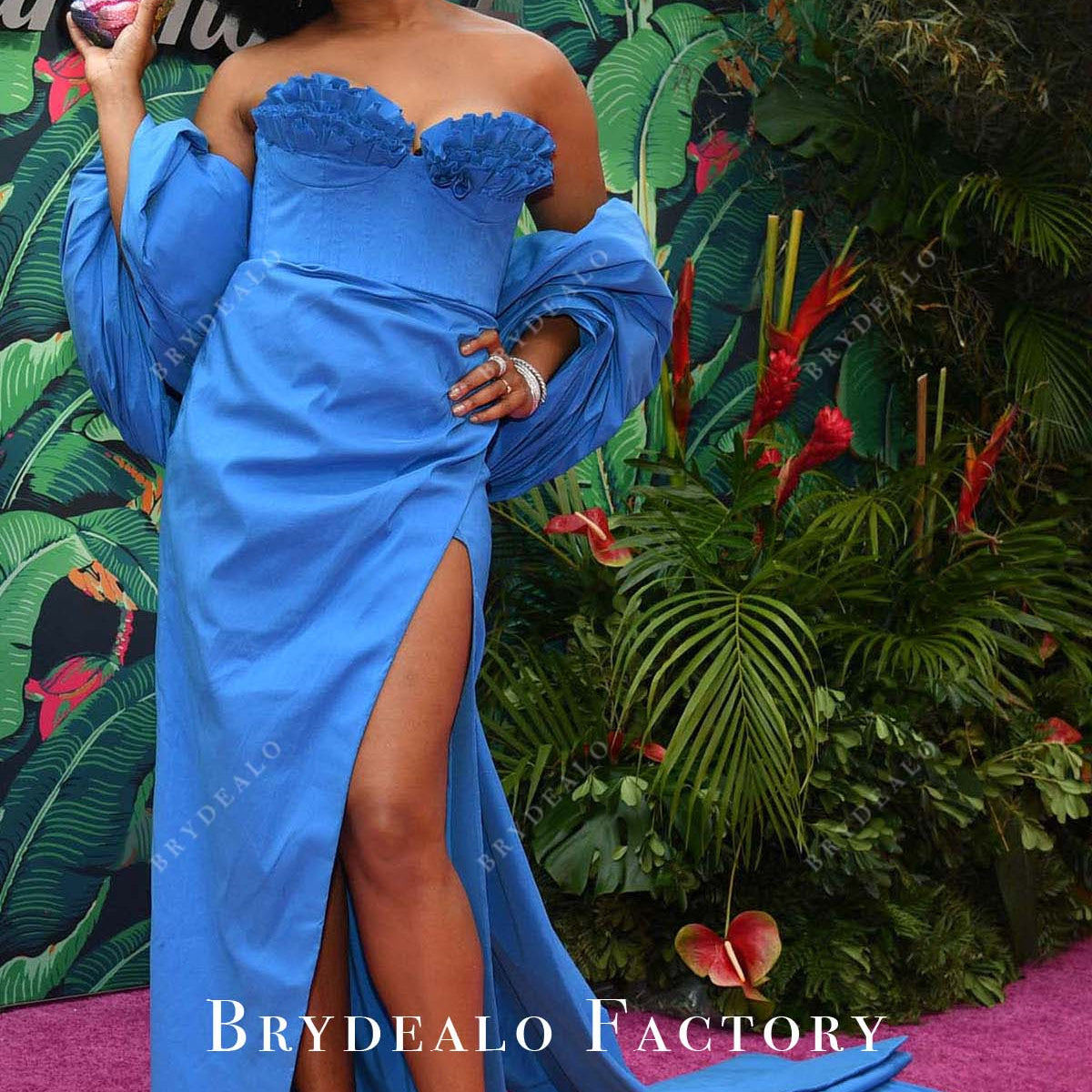 amber blue dress LBD Exclusive Blue Amber Maxi Dress main image 0