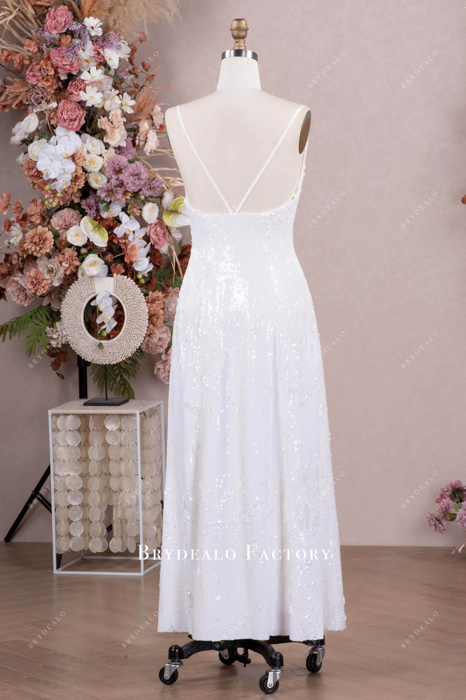 ankle length wedding after party dress