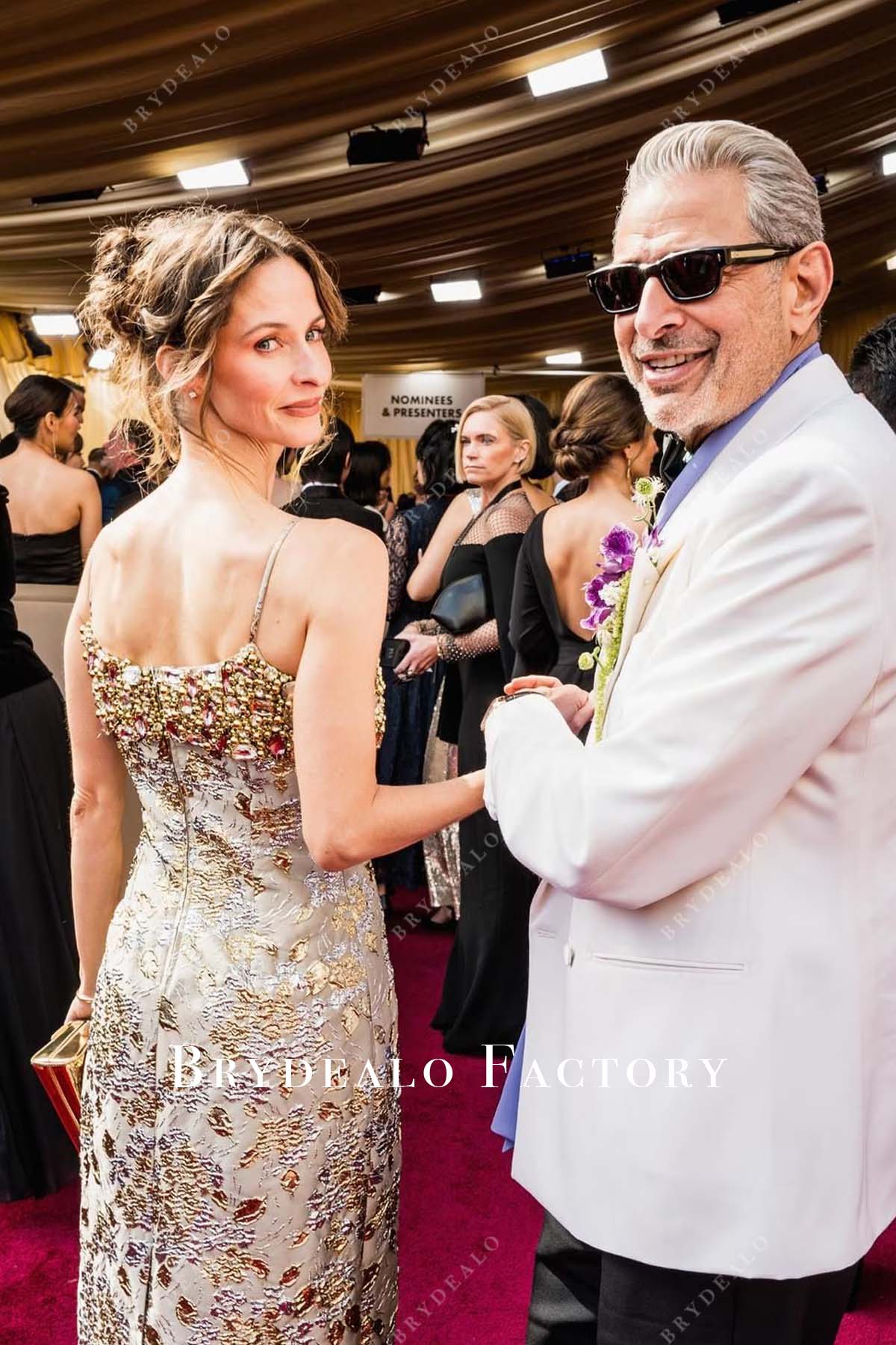 backless Emilie Livingston 2025 Oscars red carpet dress