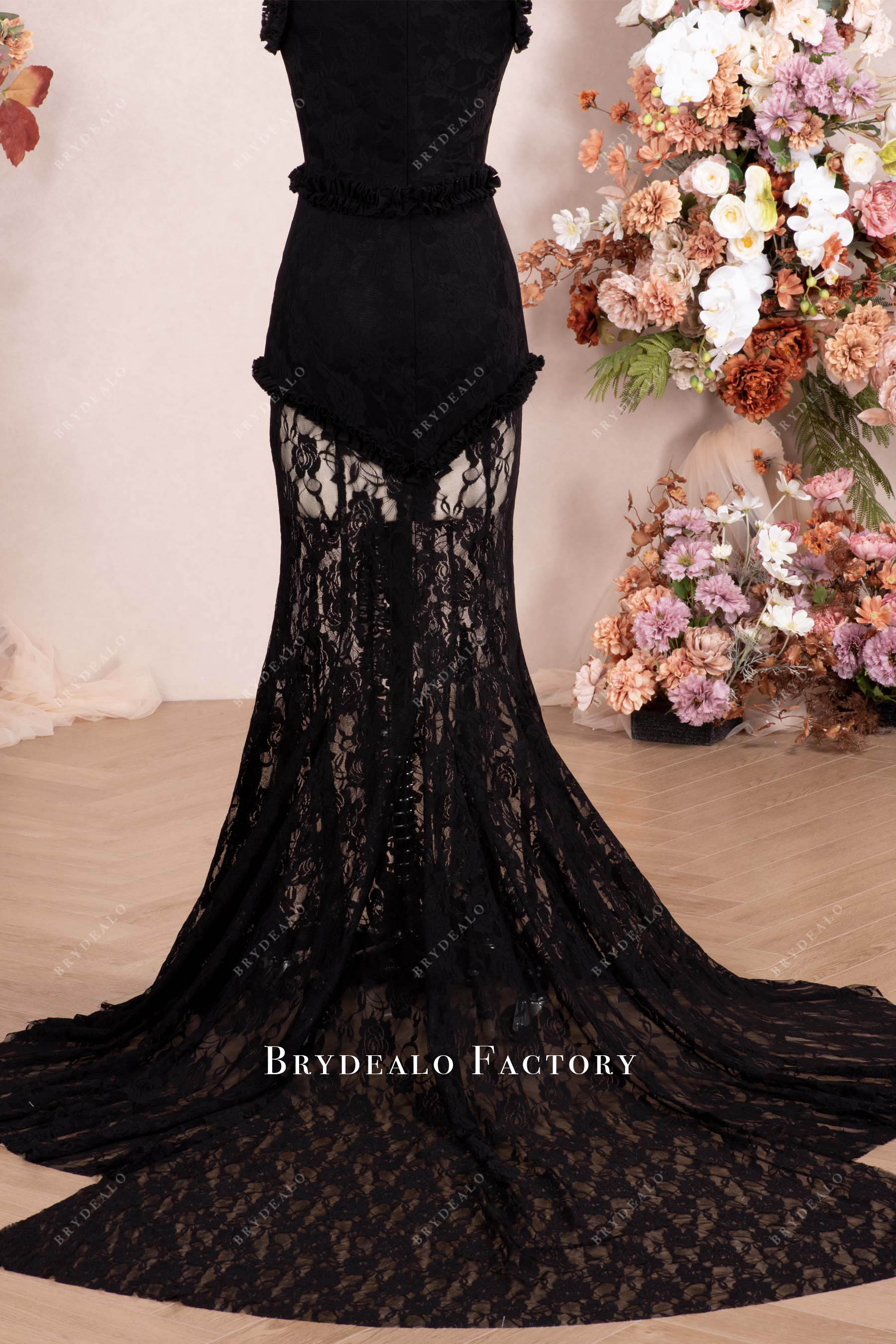 Black Lace Cocktail Dress Celebrity