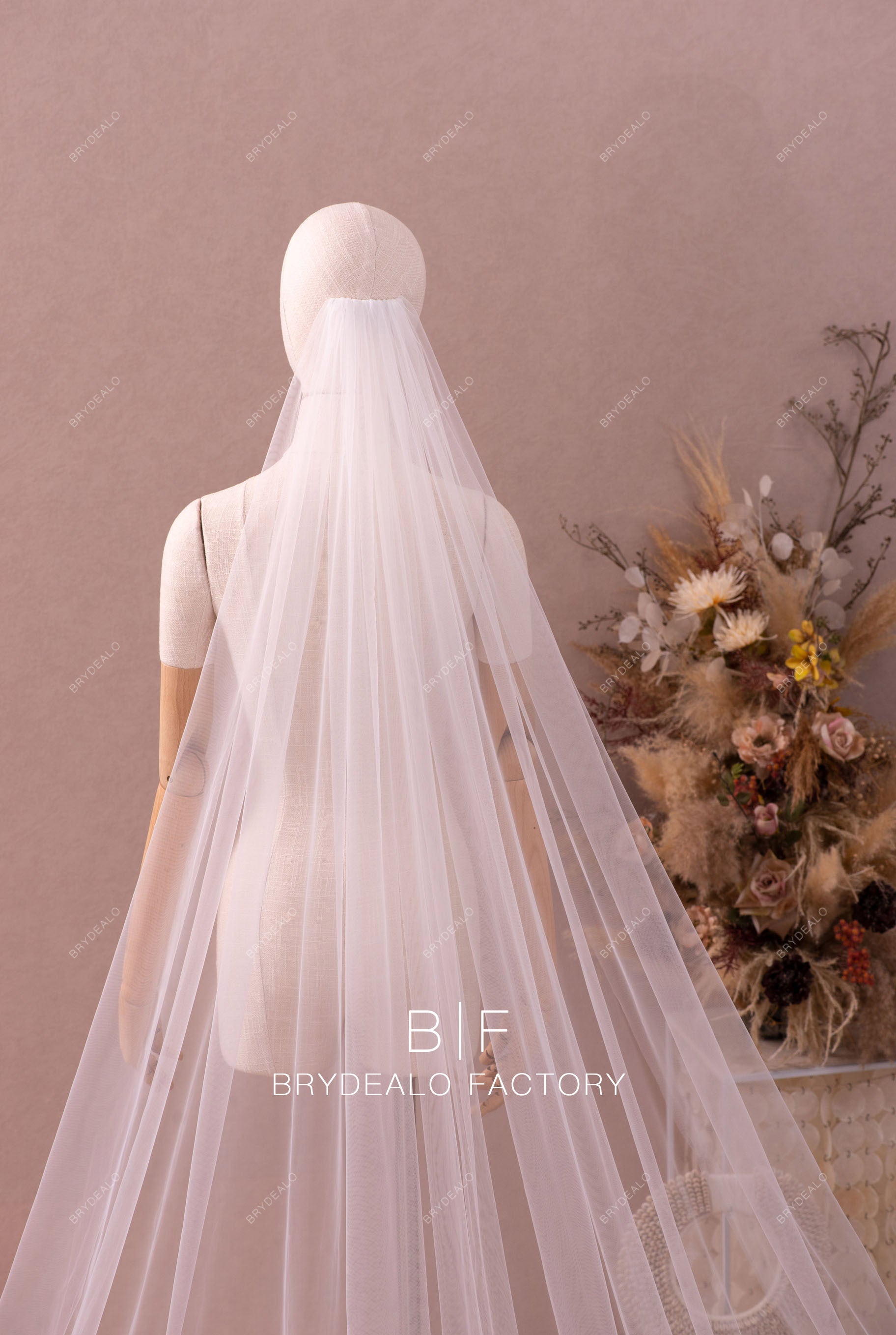 Lace Wedding Veil, Single high quality Tier Veil