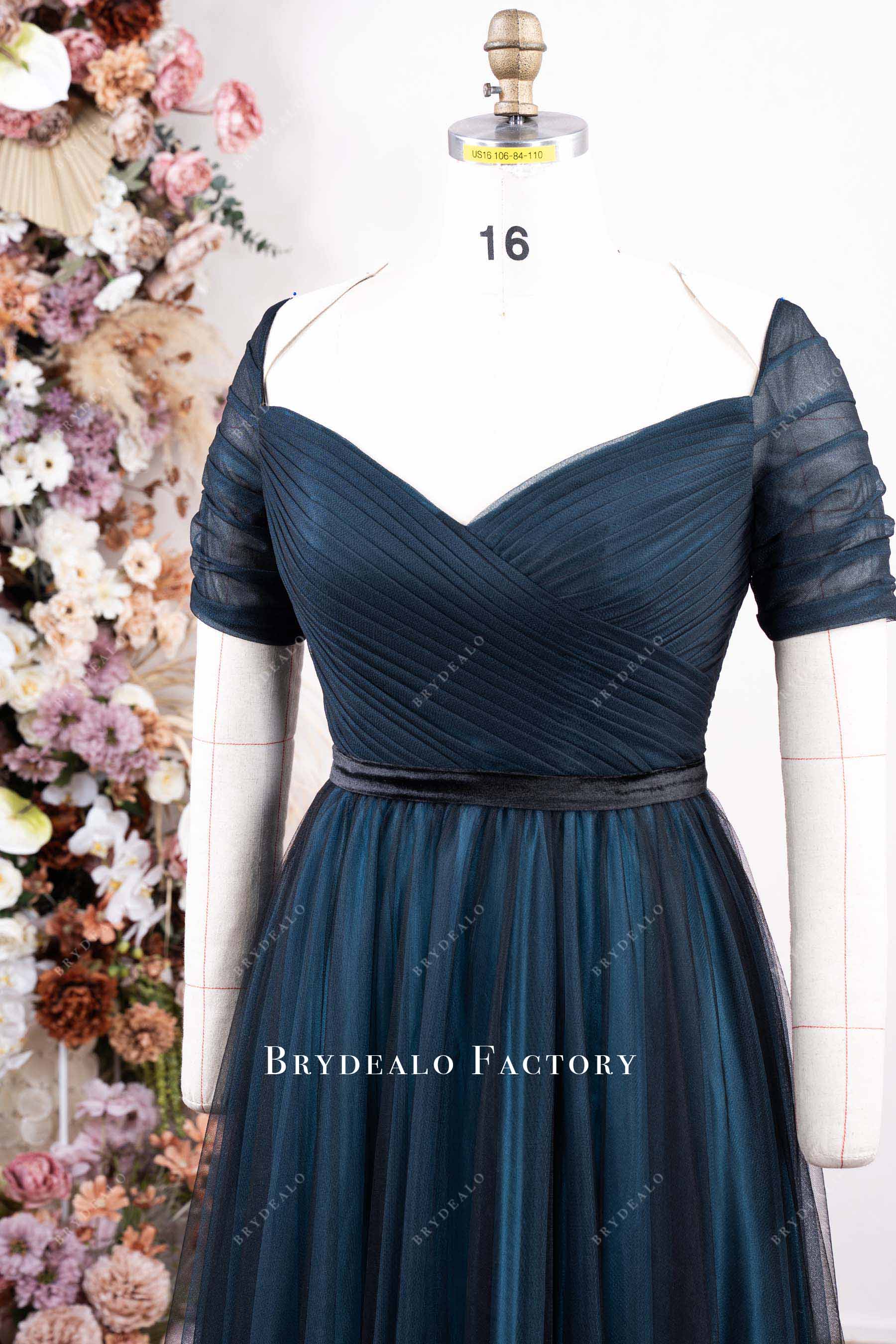 chiffon v neck mother of bride dress