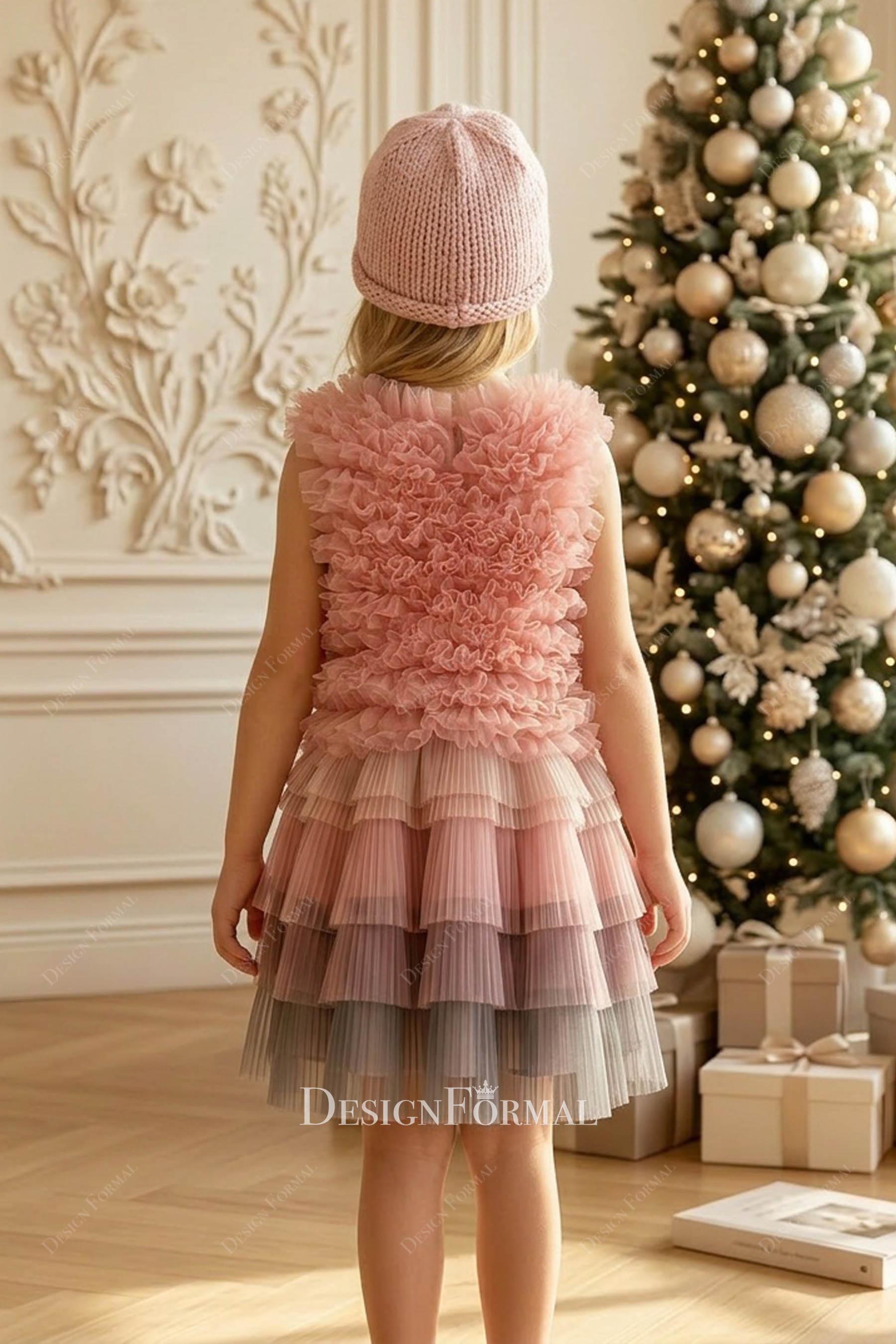 coloful kids formal dress