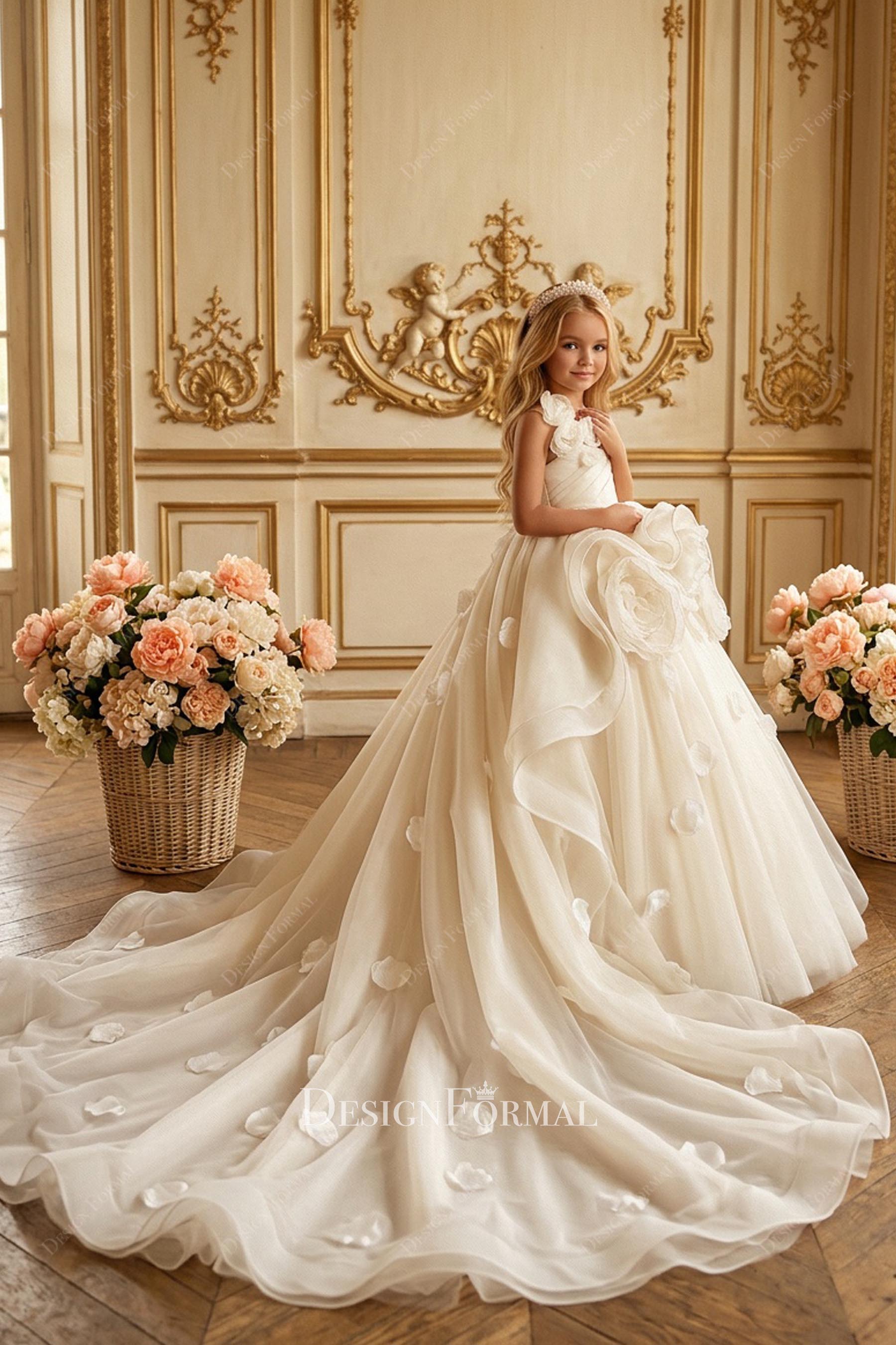 couture kids sleeveless special occasion dress