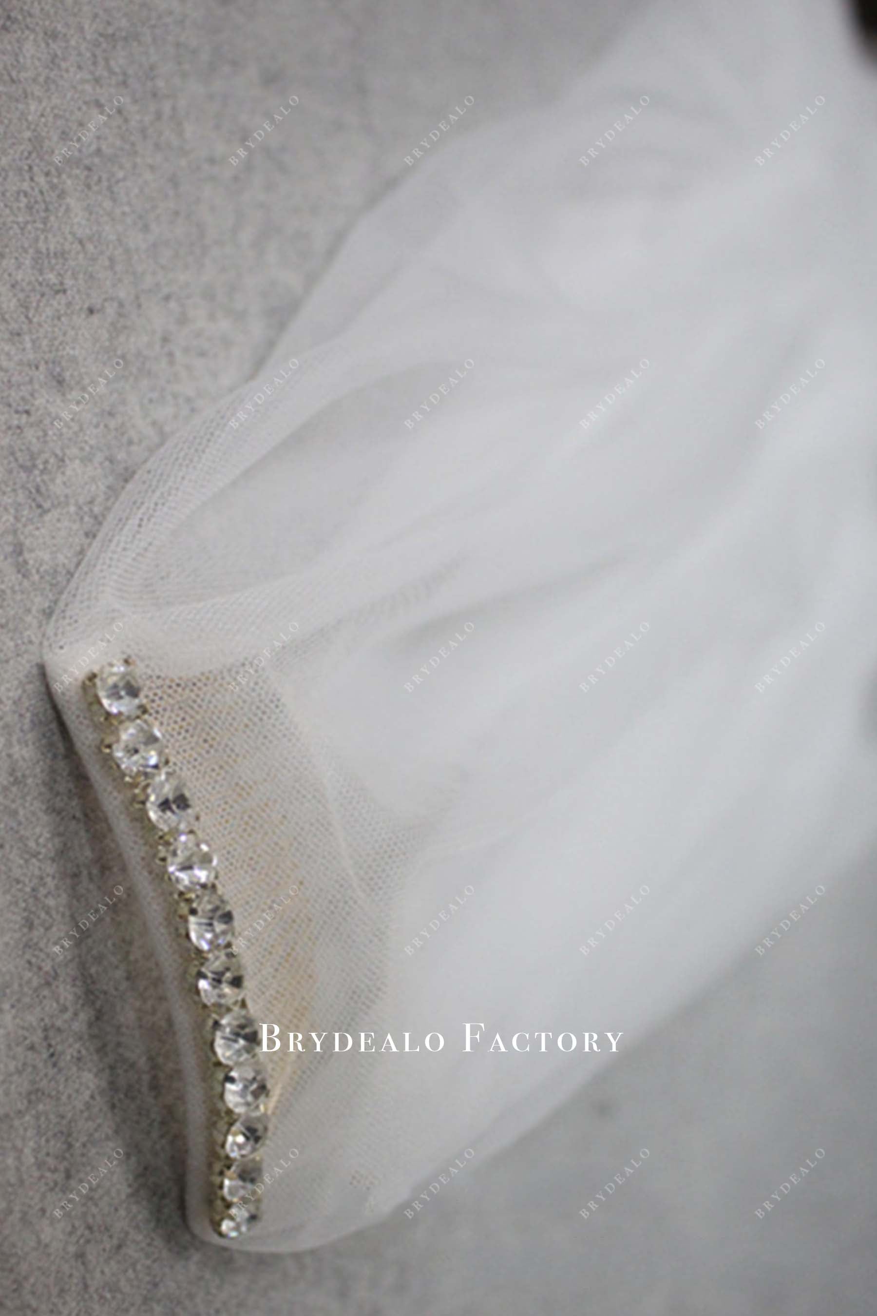 crystral comb bridal veil