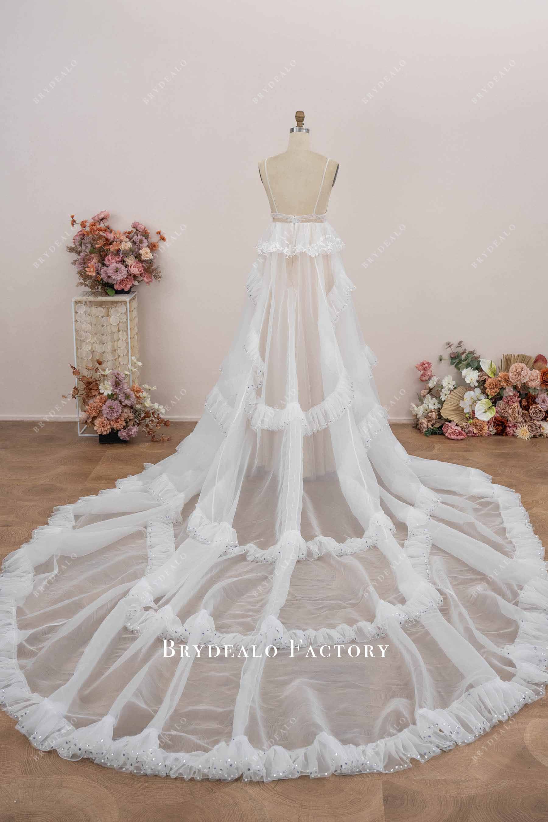 crystals royal train maternity wedding dress