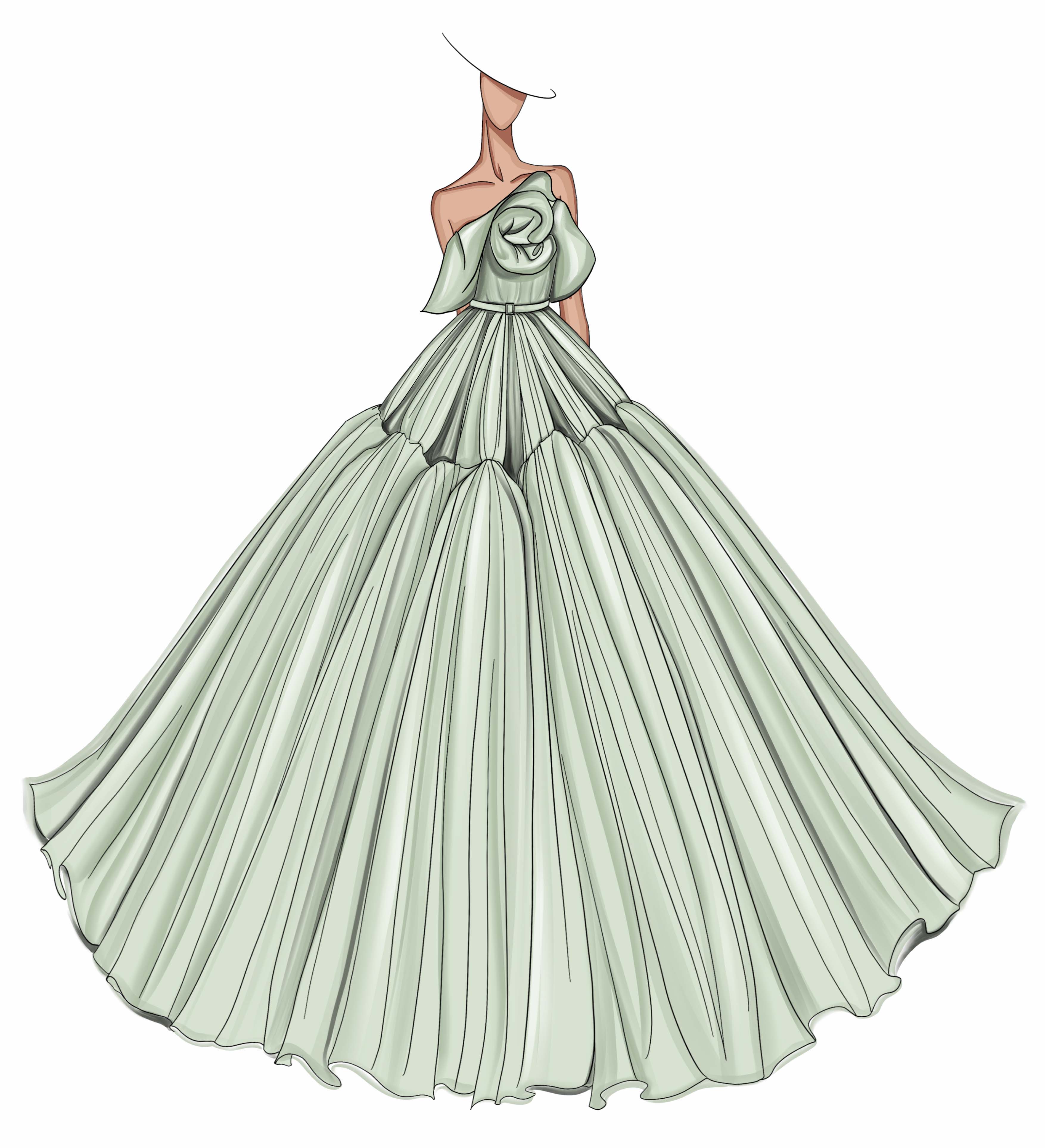 Prom Dress Drawings  ClipArt Best
