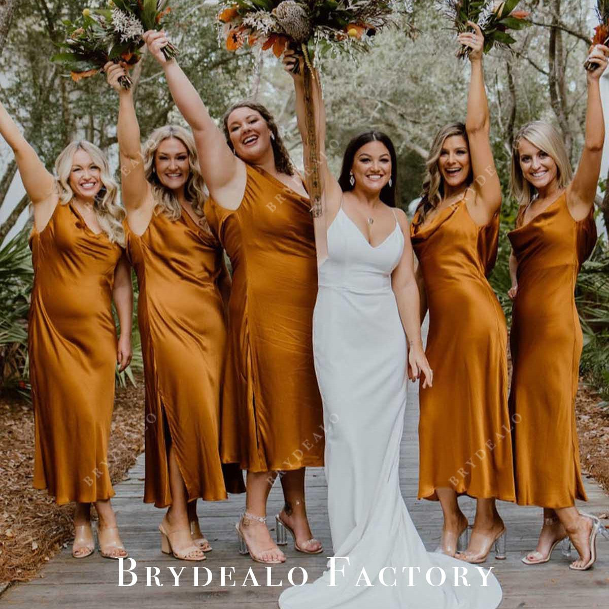 dark gold bridesmaid dresses Cowl Neck Slit Tea Length Dress send via dhl Color:Red/Nude pattern-yarn-weight_3 Light / DK Stella McCartney Black Midi