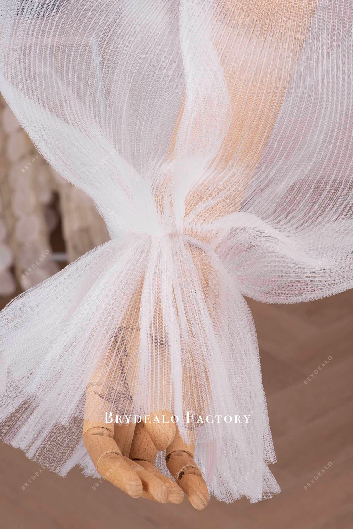 elastic wrist closure bridal sleeves