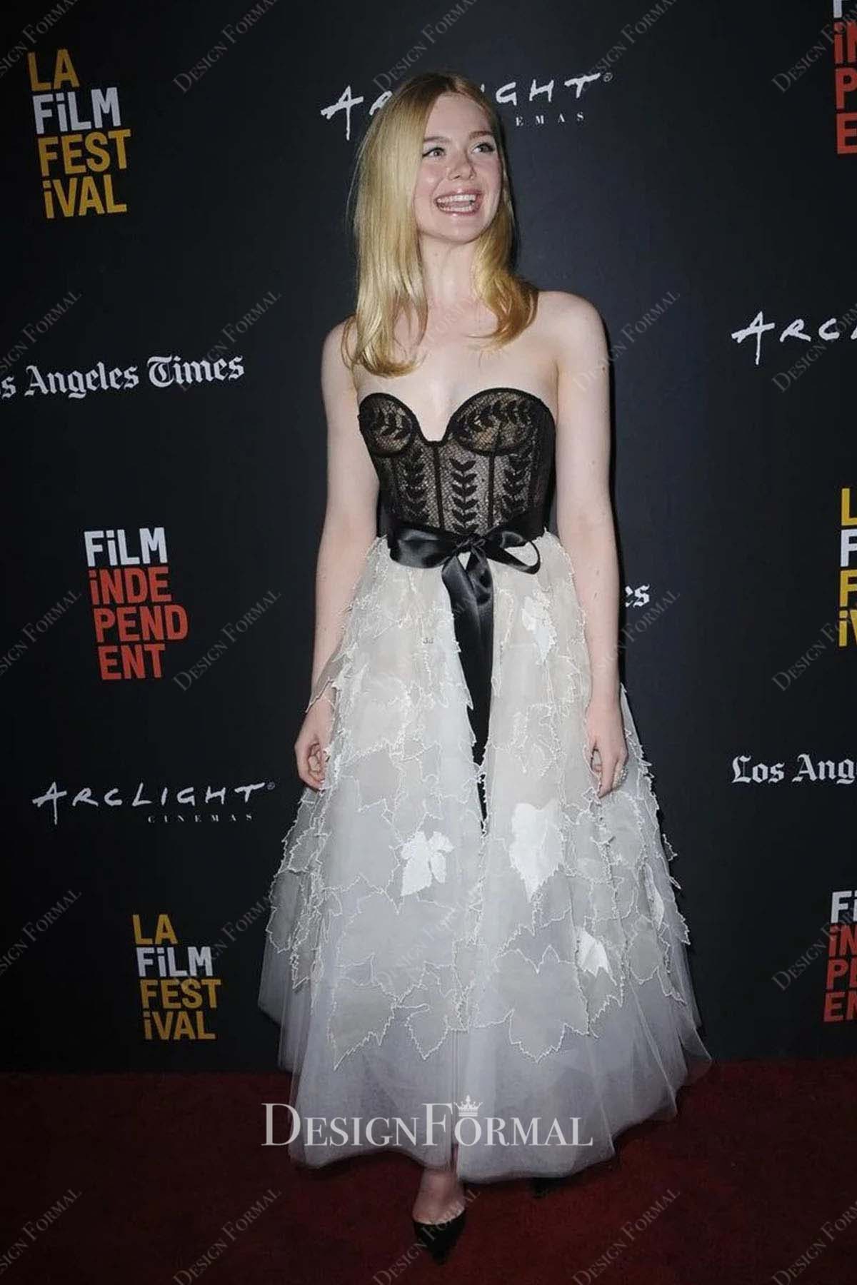 Elle Fanning 2018 Galveston Premiere ankle length dress