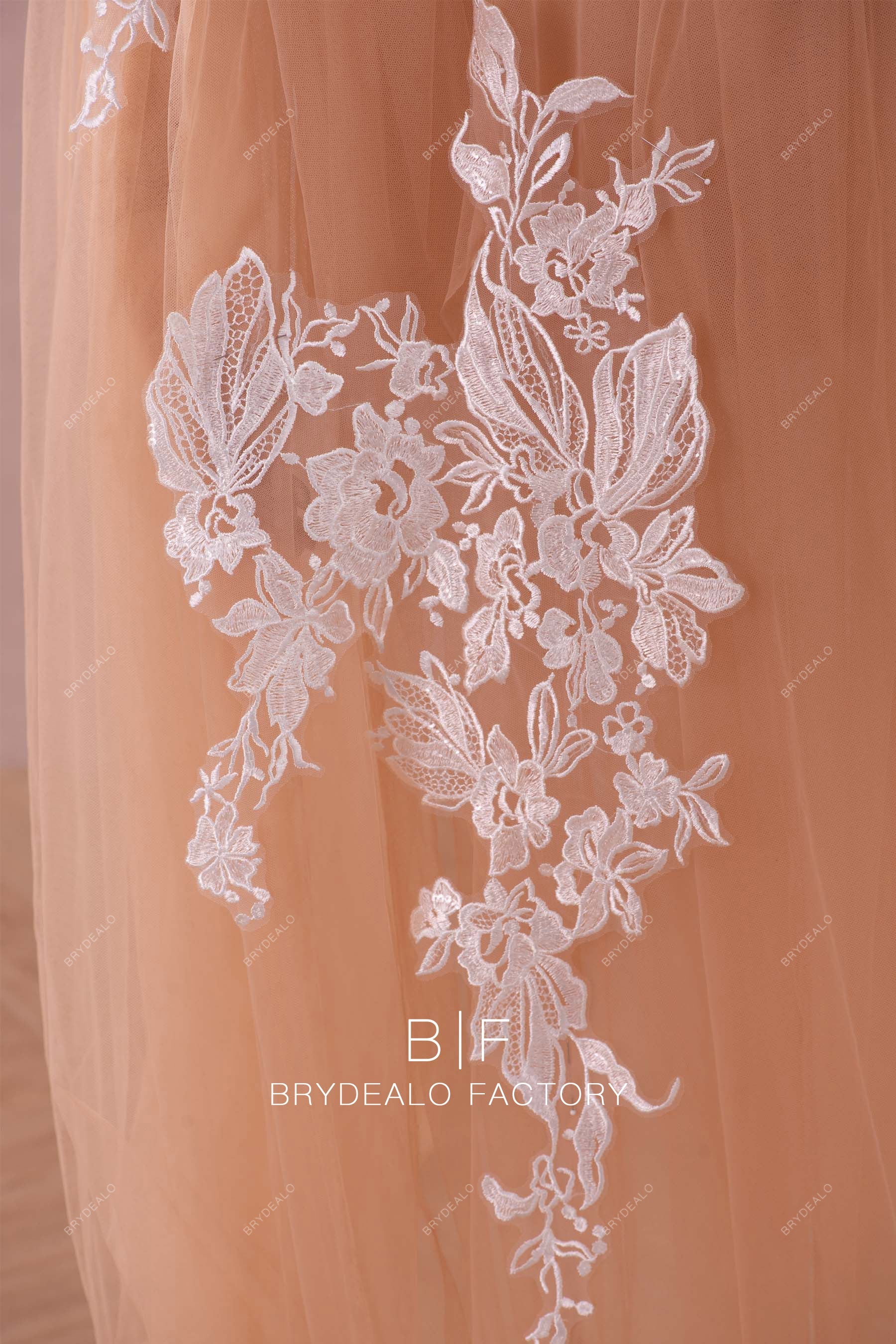 embroidery lace appliques fabric