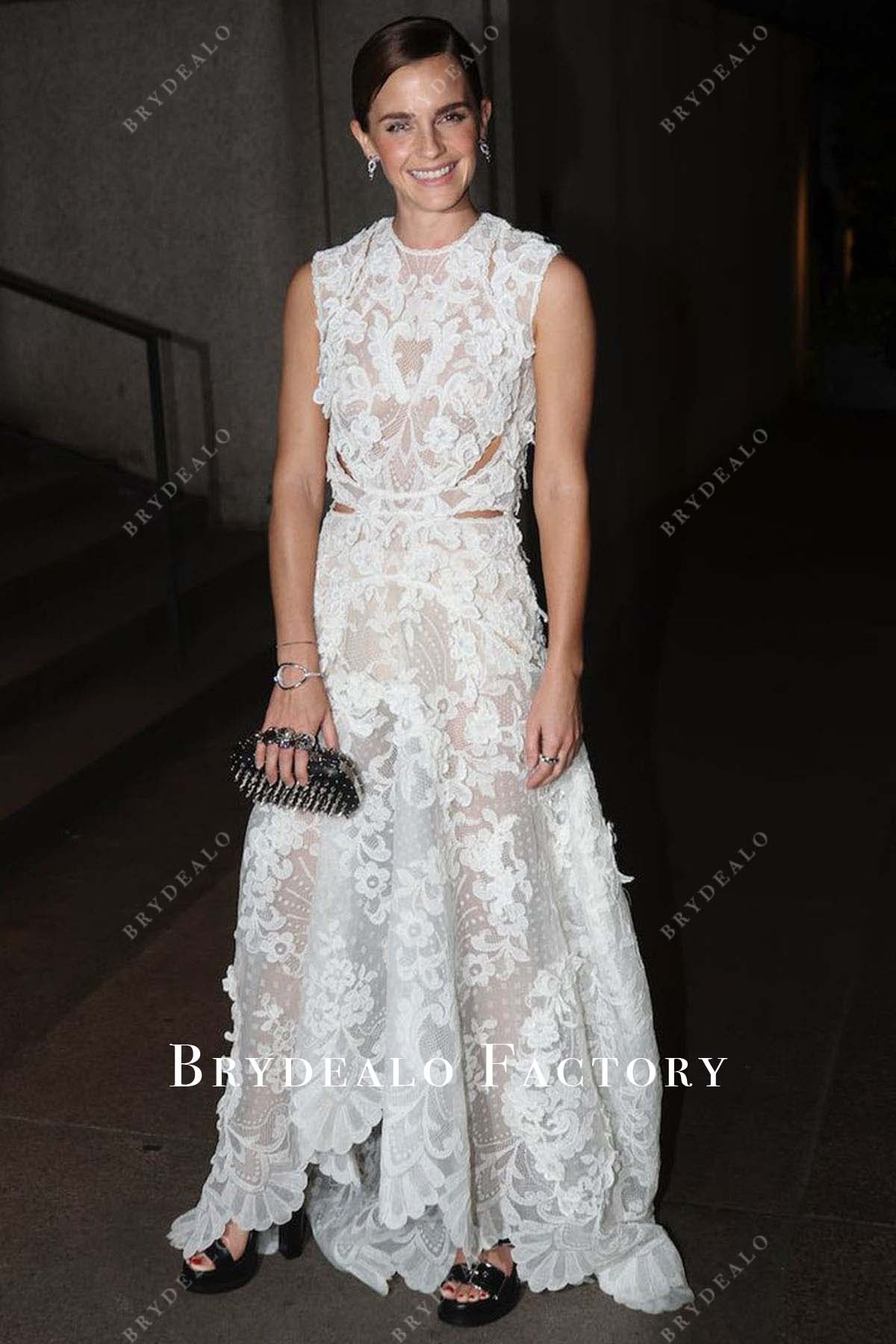 Emma Watson lace dress 2022 Kering Foundation Dinner