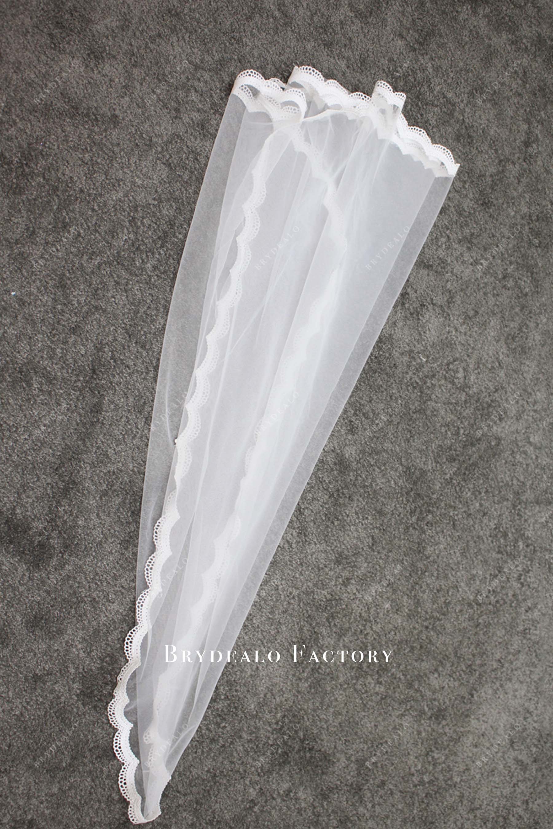 fairy lace motifs bridal veil