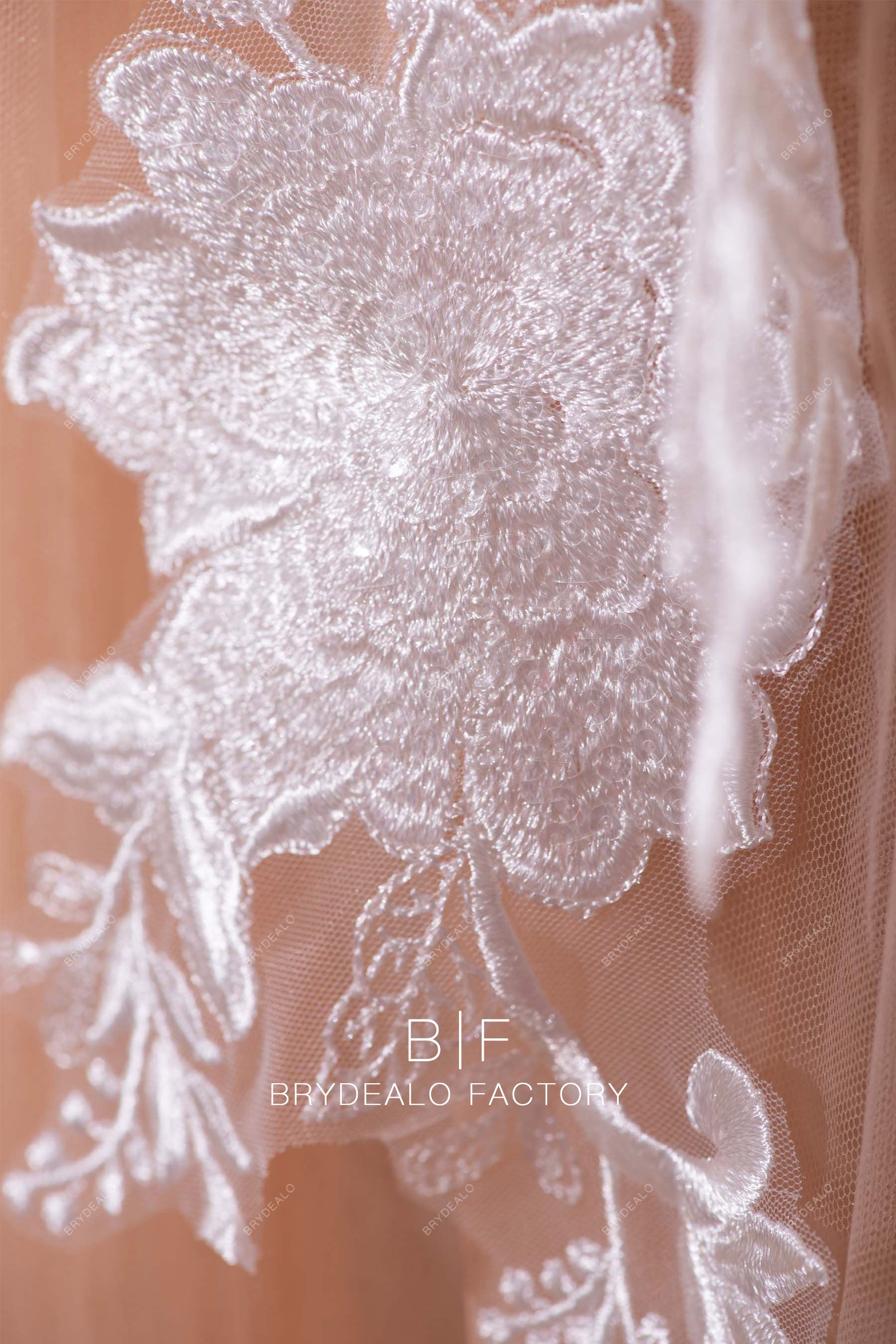 flower embroidery lace appliques