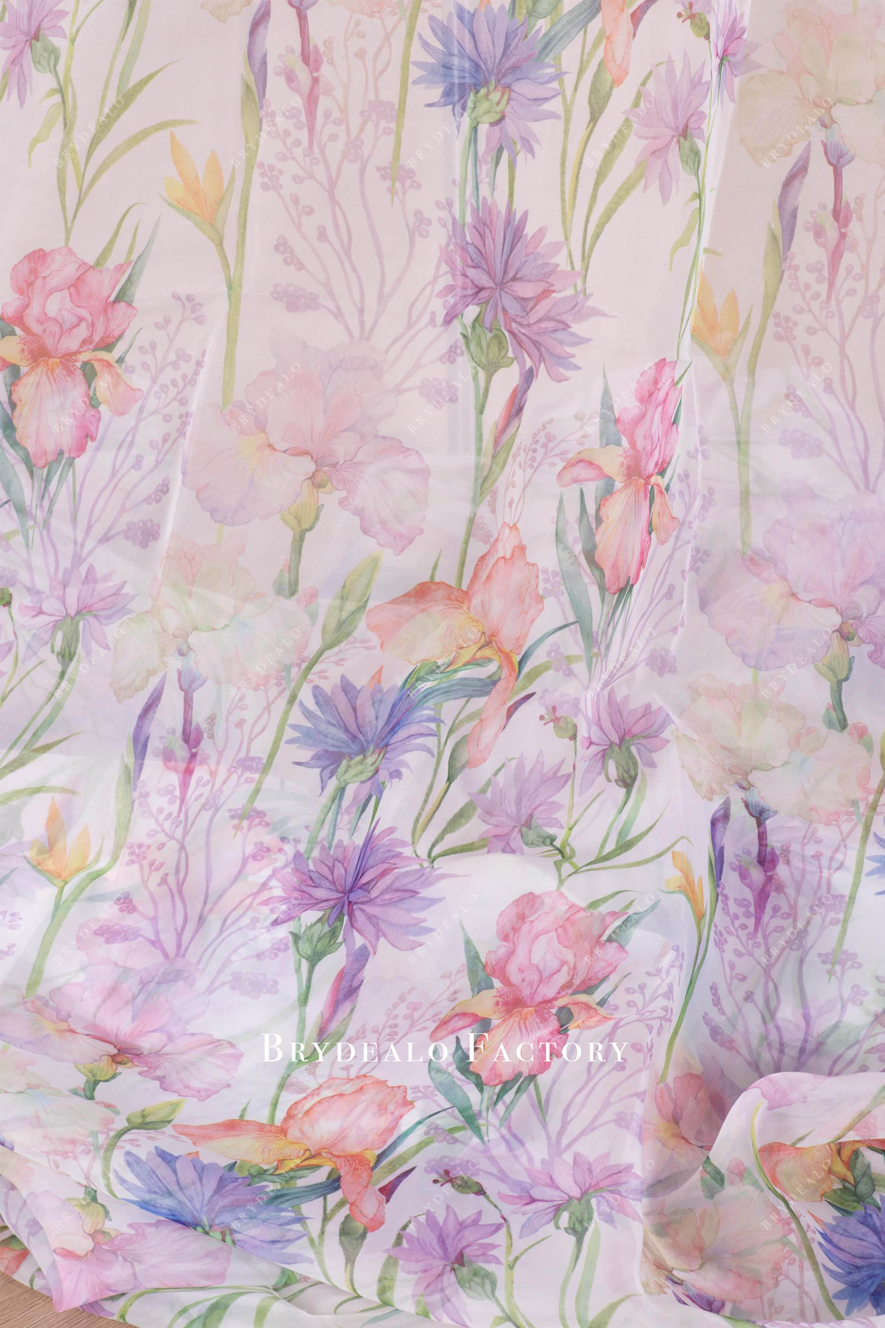 flower floral organza fabric