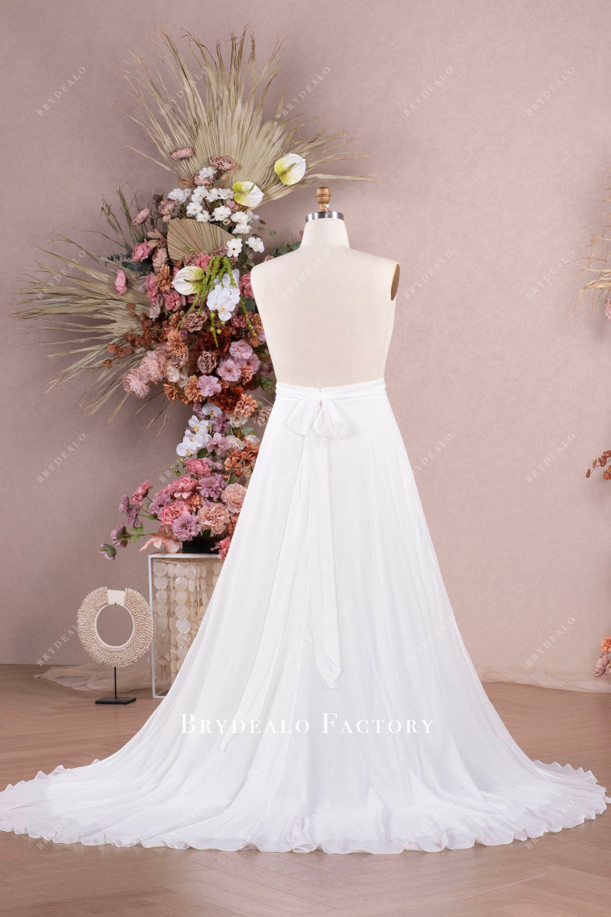 flowing aline wedding skirt 