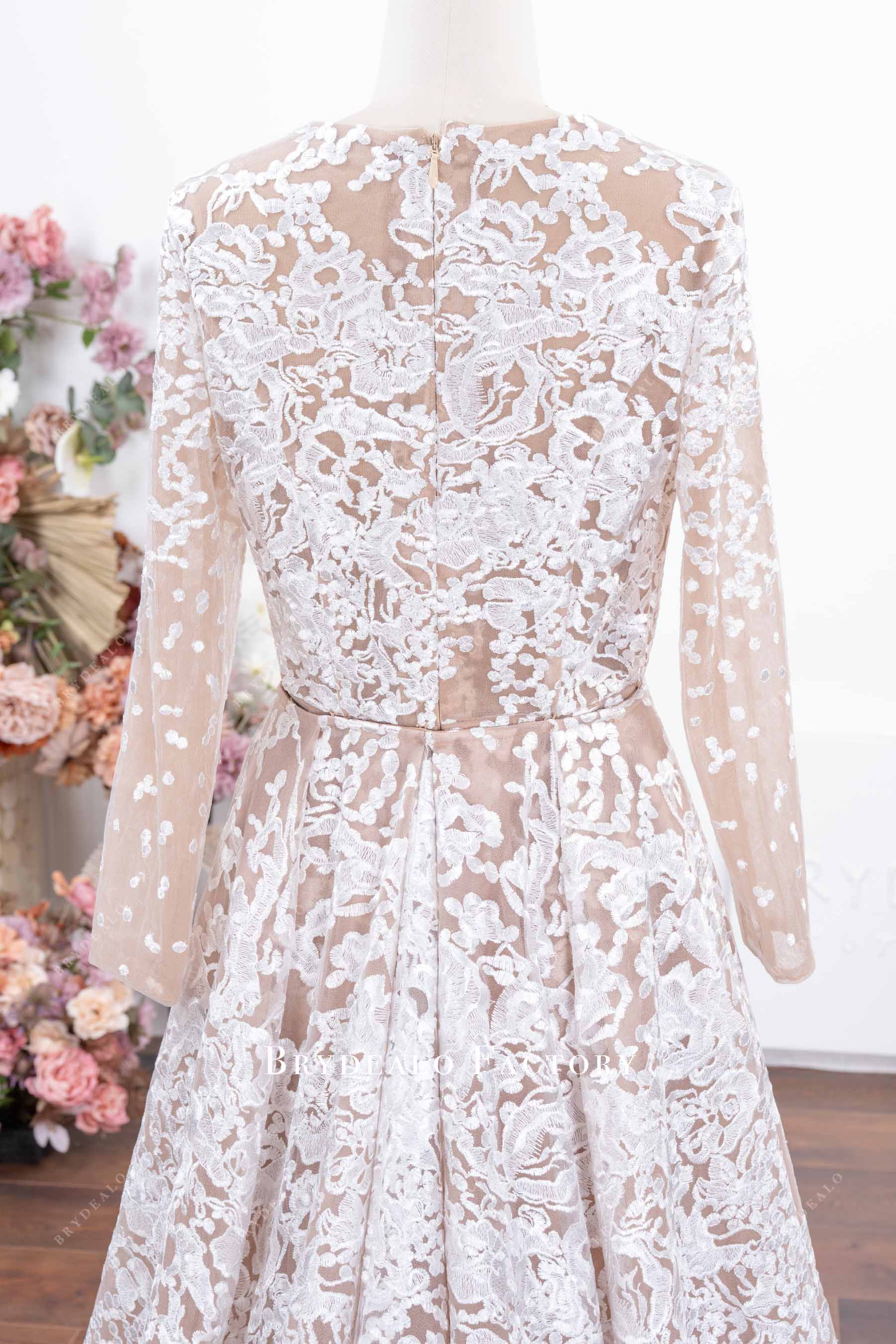 full back lace wedding dress