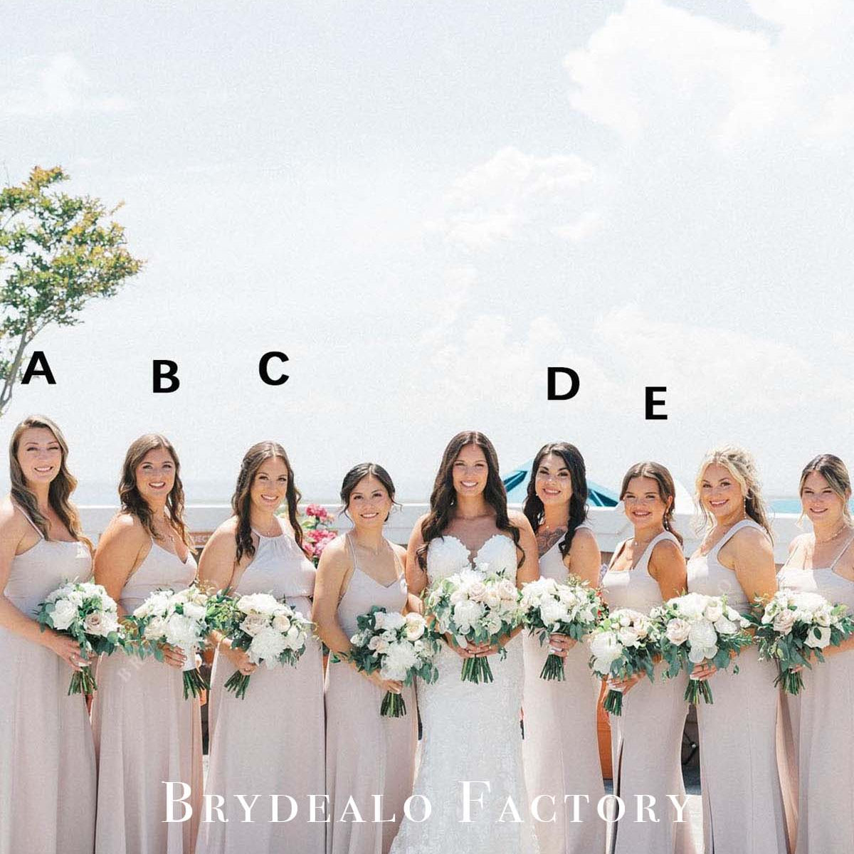 Mismatched Bridesmaid Dresses | Floor Length Maid Of Honor Gowns, Dress C Mismatched Bridesmaid Dresses | Floor Length Maid Of Honor Gowns, Dress C