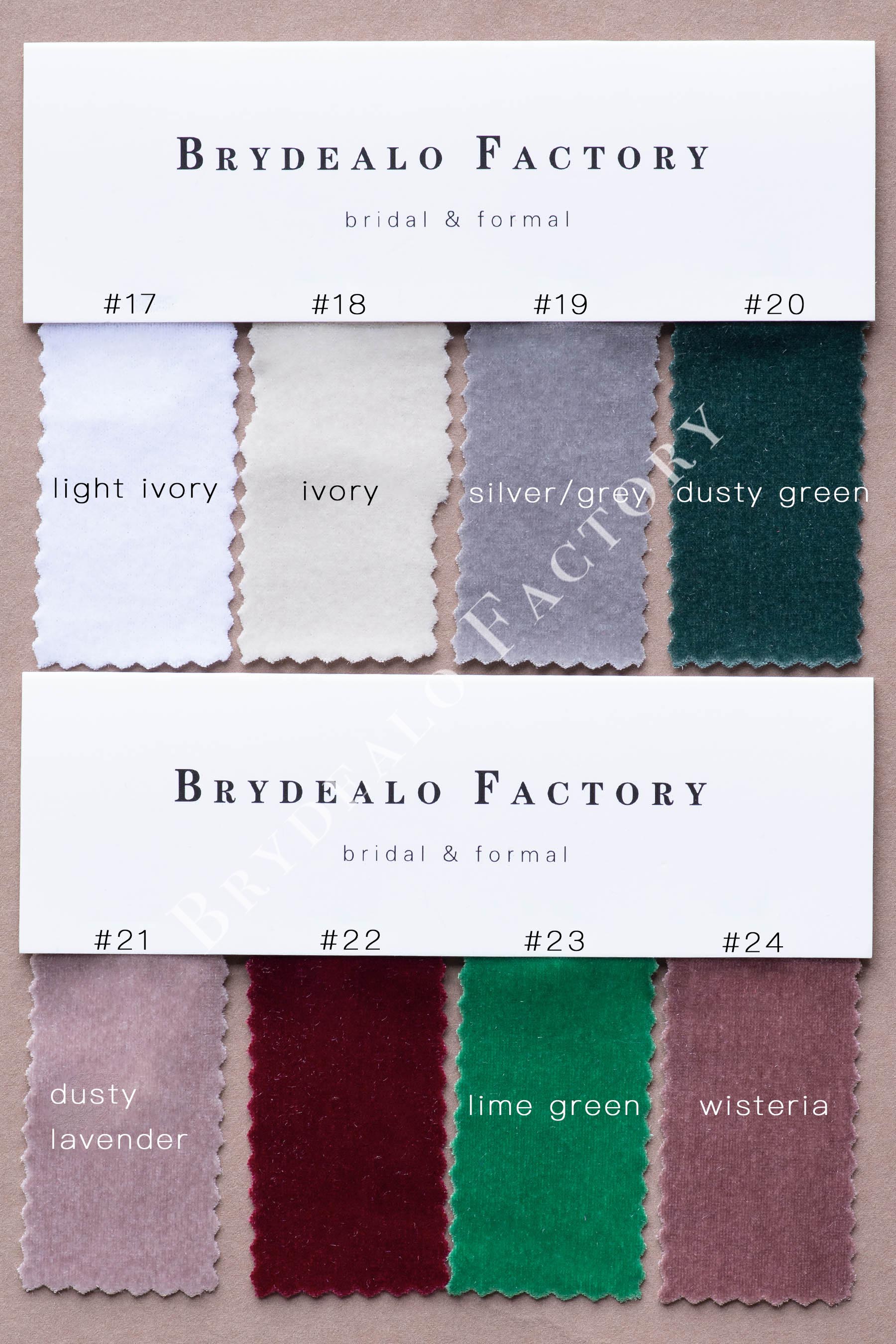 high quality velvet swatch