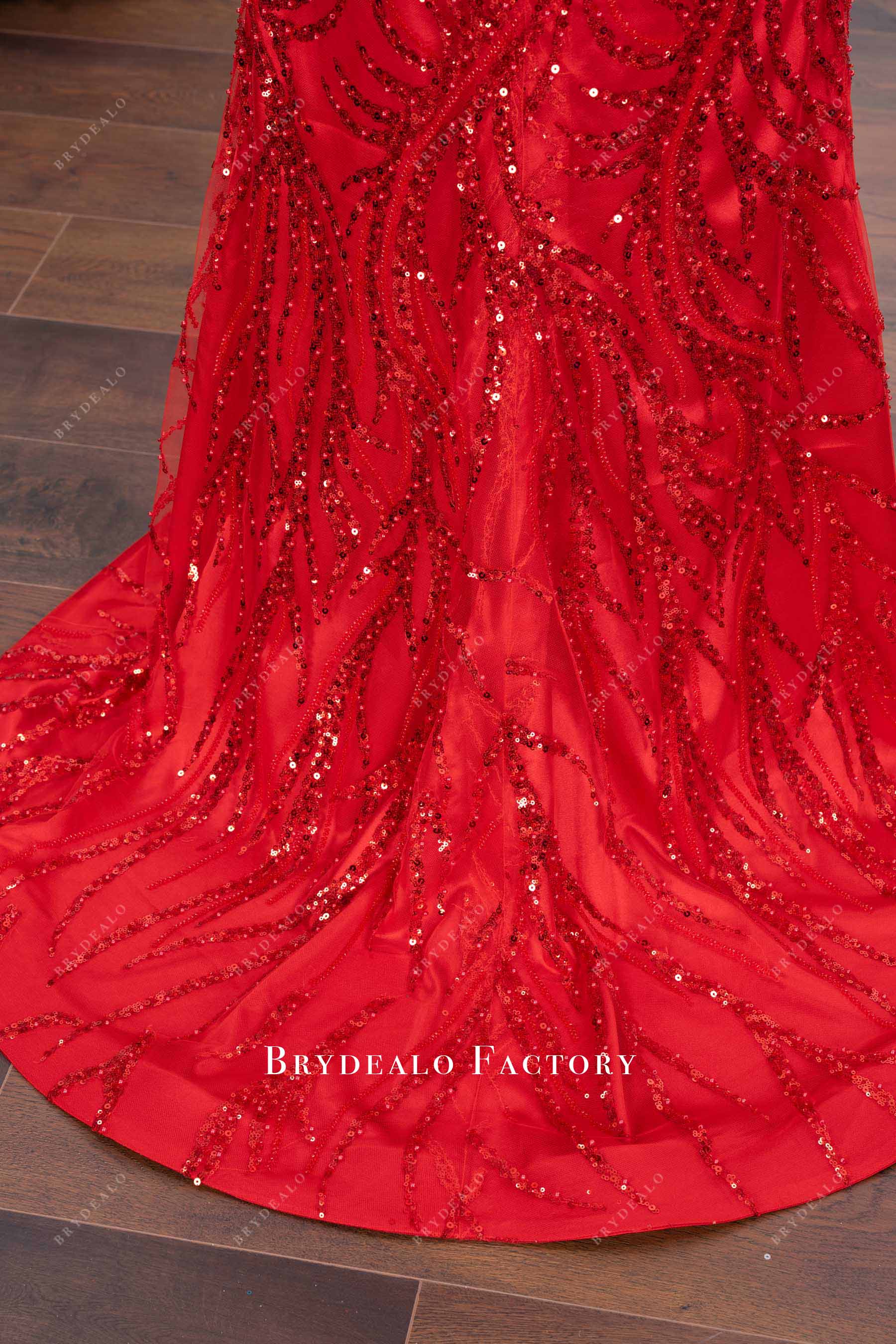 horsehair court train prom dress