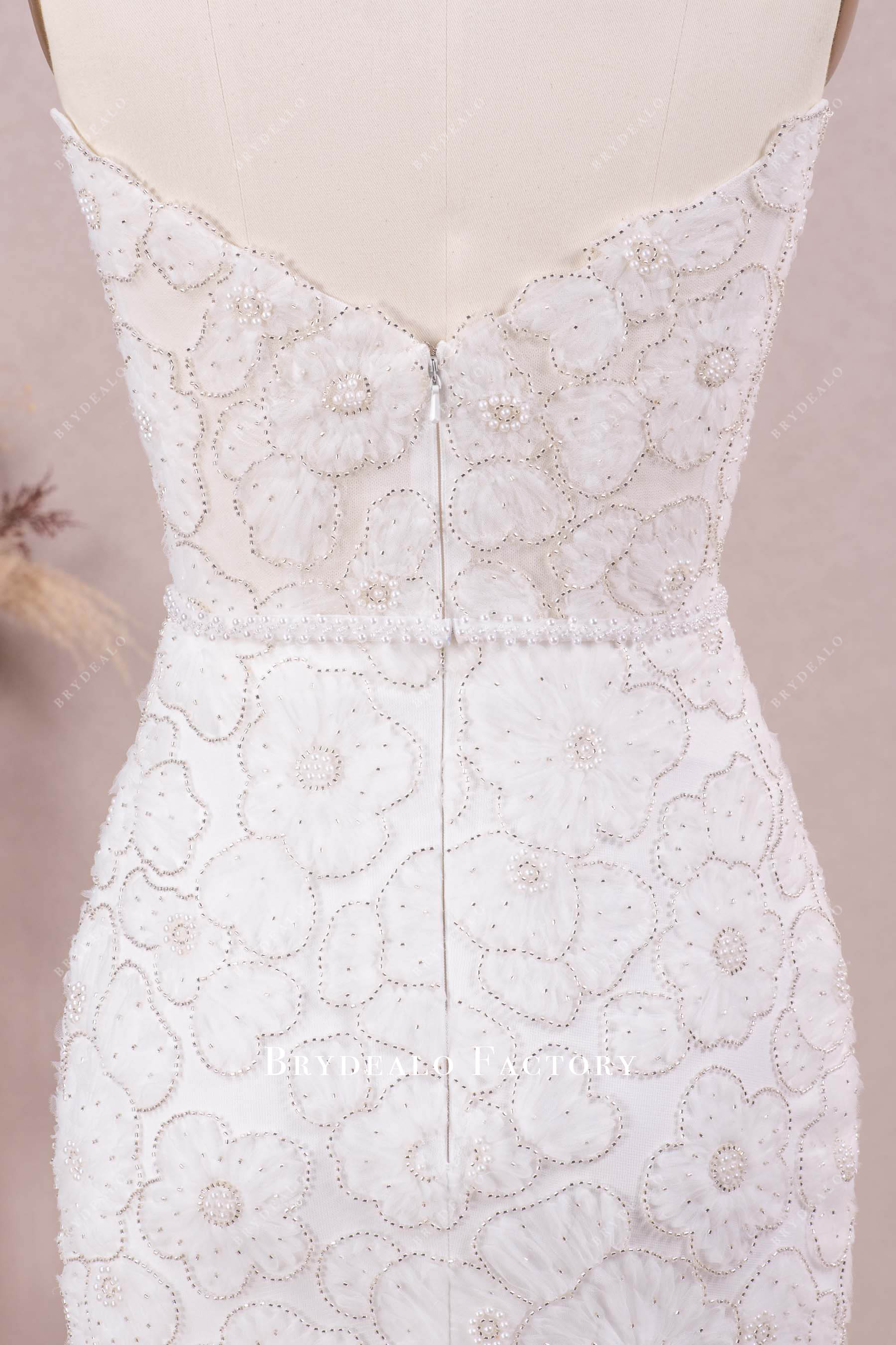 illusion back bridal gown 