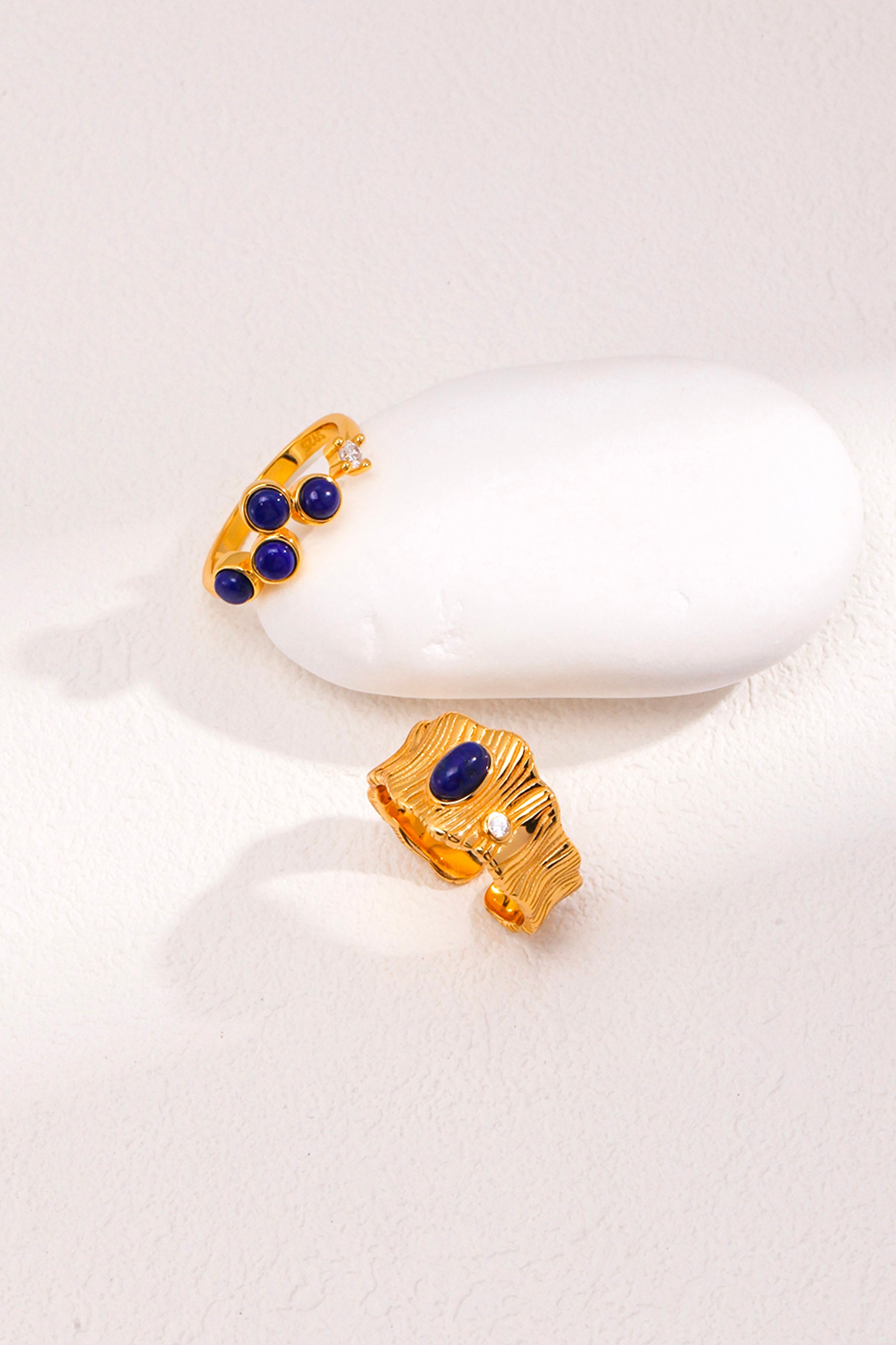inlaid gold aquamarine ring