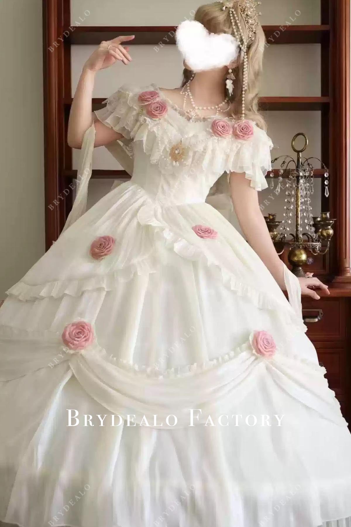 ivpry flutter sleeves puffy lolita dress