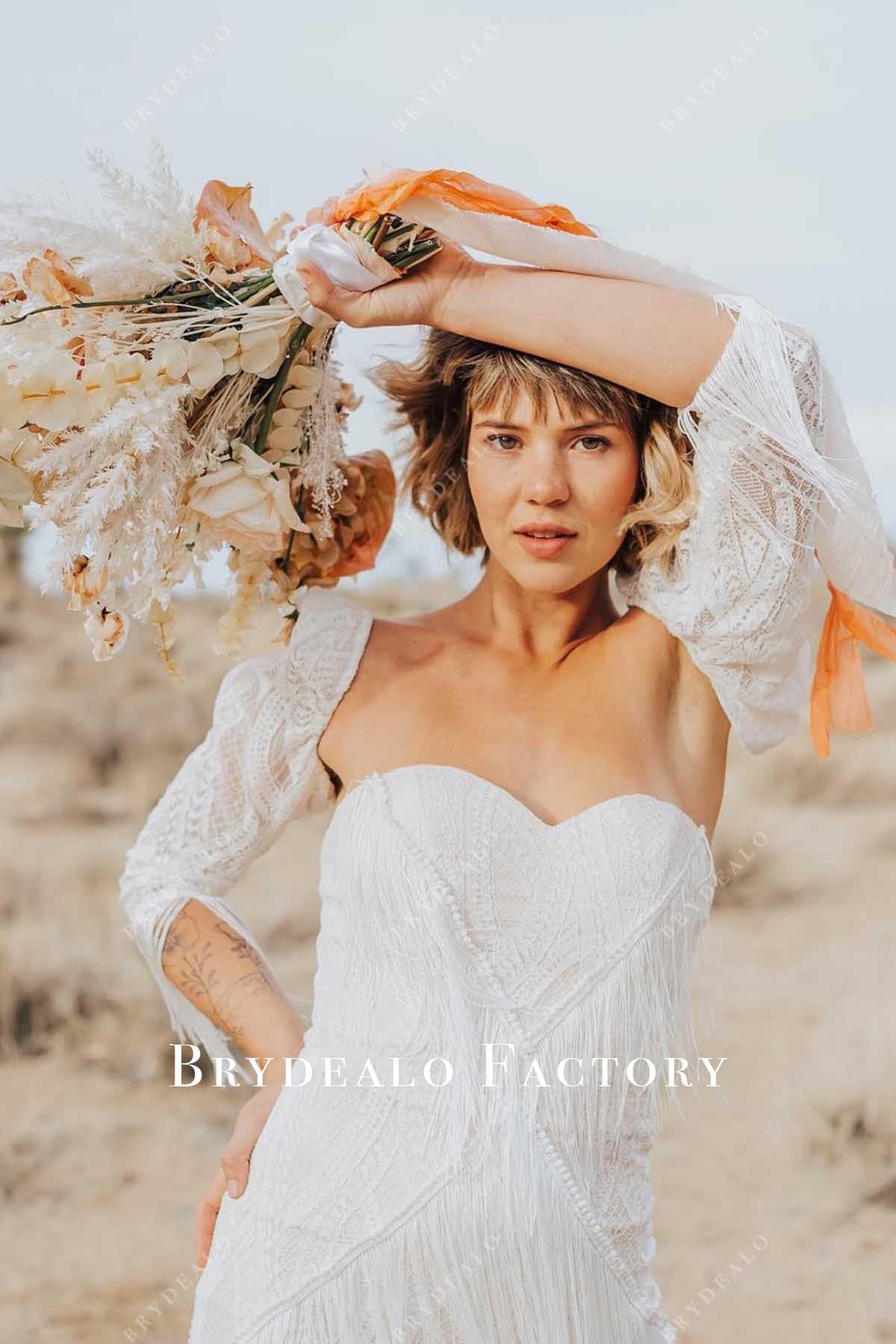 ivory lace wedding dress