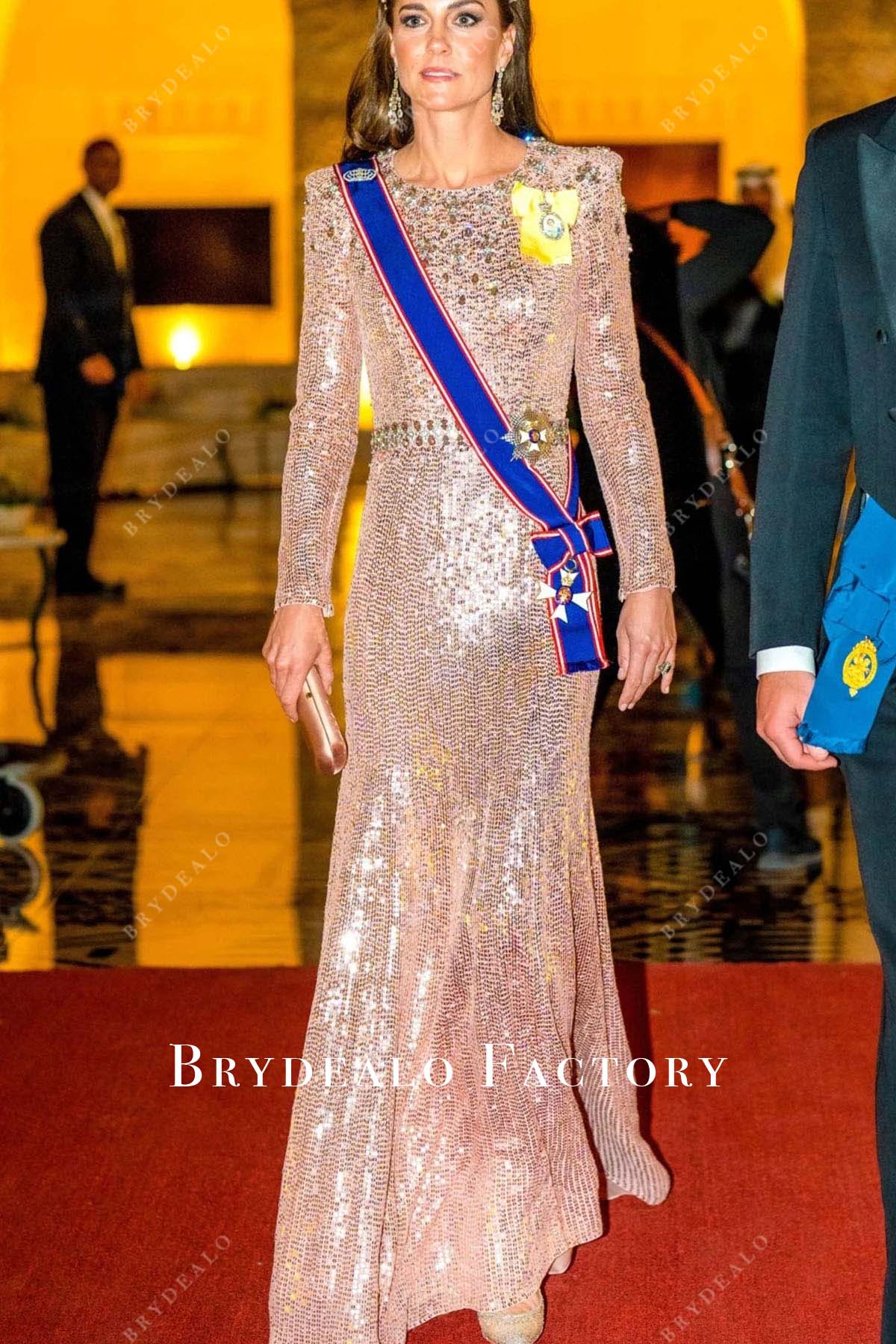 Kate Middleton Sequin Dress Jordan Royal Wedding 2023