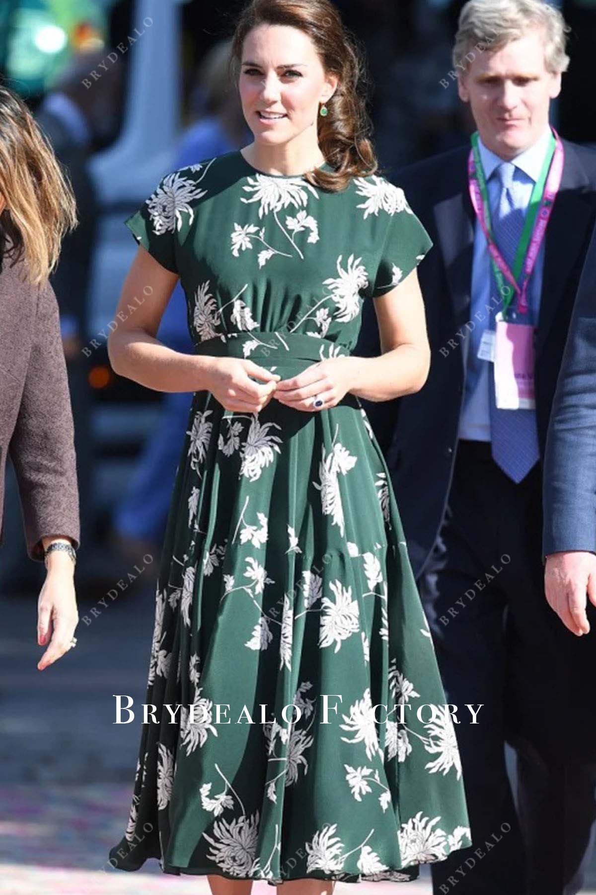 Kate Middleton 2017 Chelsea Flower Show Print Dress