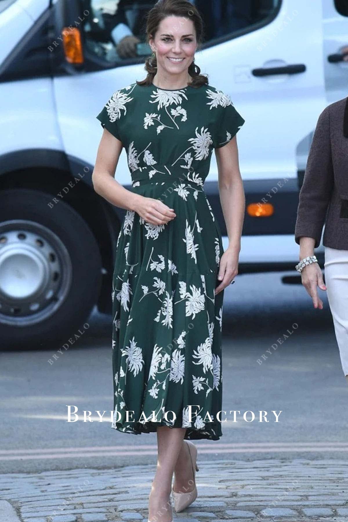 Kate Middleton 2017 Chelsea Flower Show Print Dress