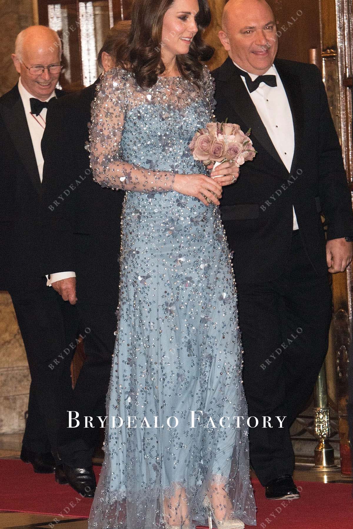 Kate Middleton Long Sleeve Dress Royal Variety Show 2017