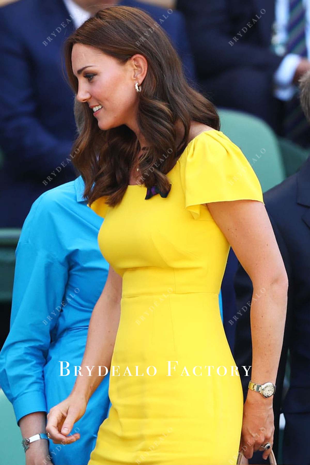 Kate Middleton Yellow Dress Wimbledon Men’s Final 2018