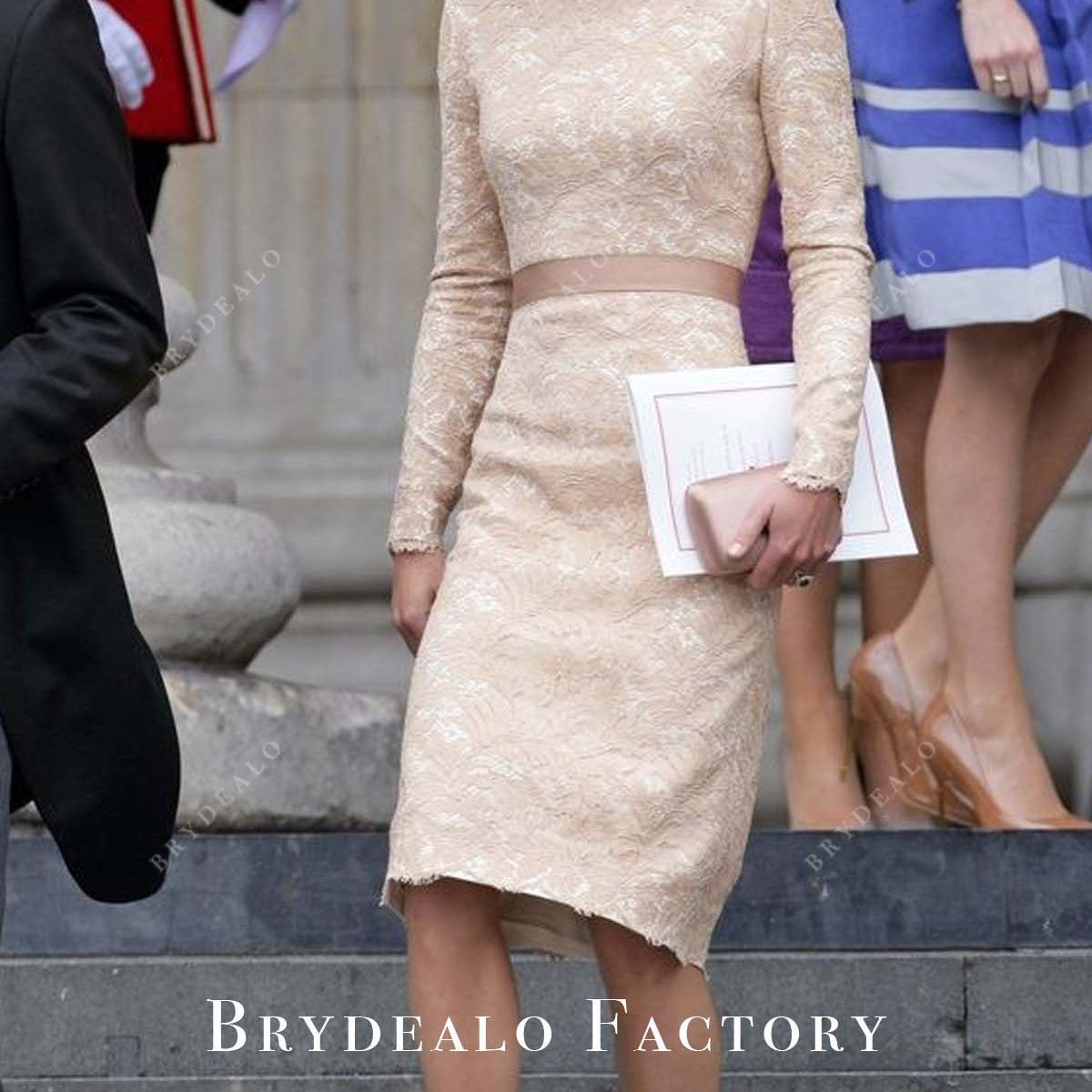 Kate Middleton Nude Lace Dress Queen Elizabeth II's Diamond Jubilee