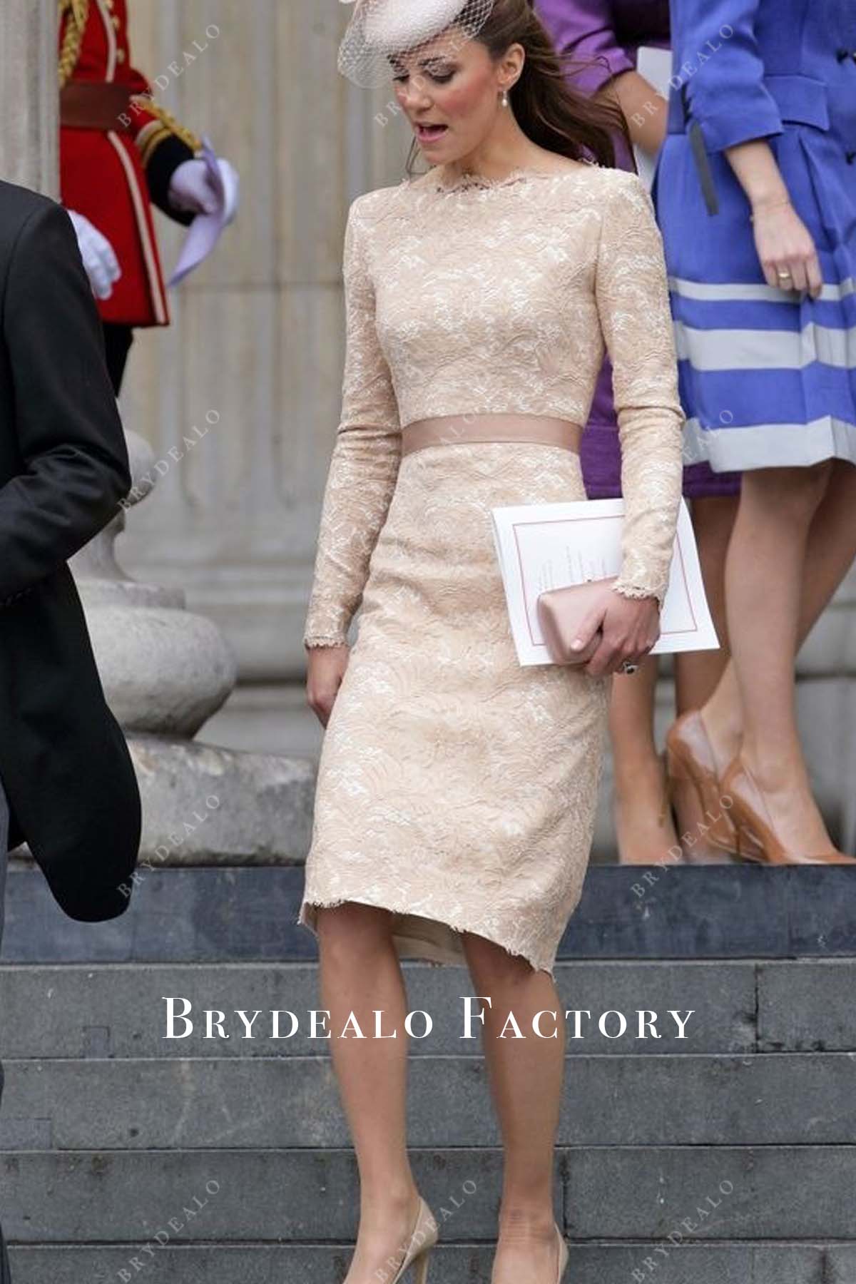 Kate Middleton Nude Lace Dress Queen Elizabeth II's Diamond Jubilee