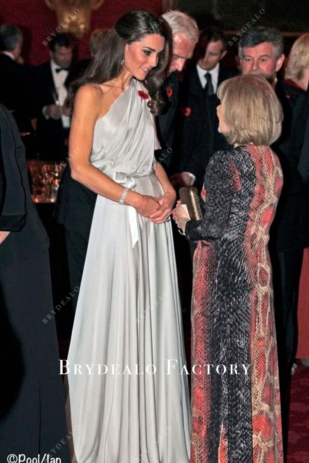 Kate Middleton Silver Evening Dress NMA 2011