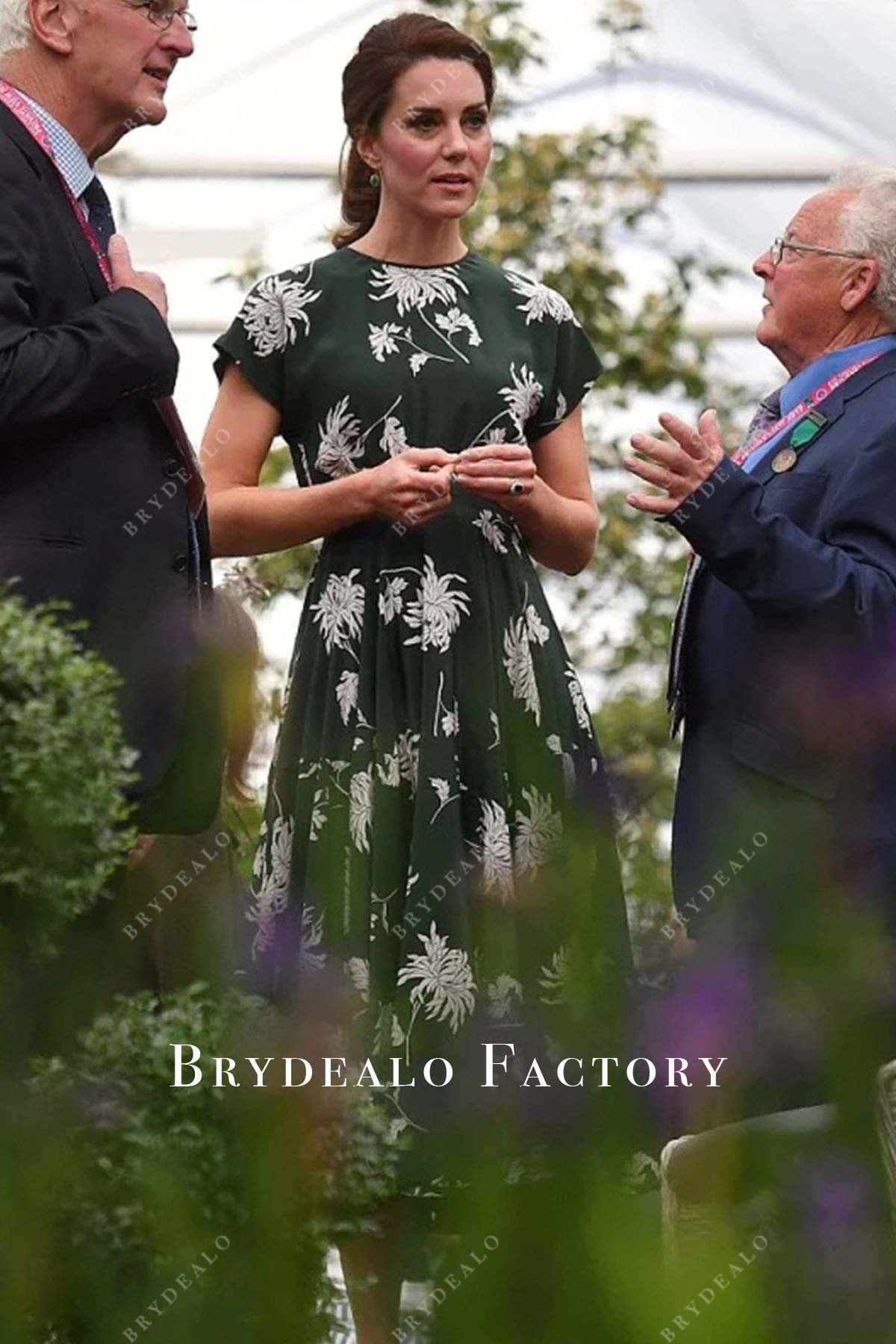 Kate Middleton 2017 Chelsea Flower Show Print Dress