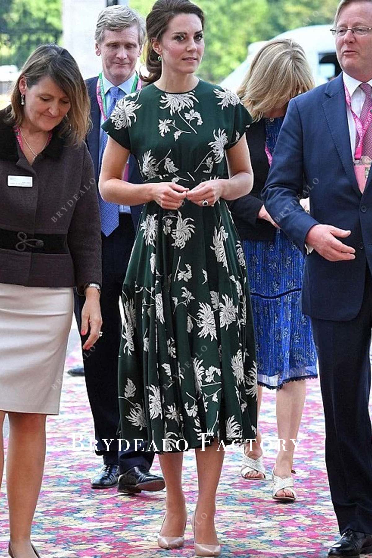 Kate Middleton 2017 Chelsea Flower Show Print Dress