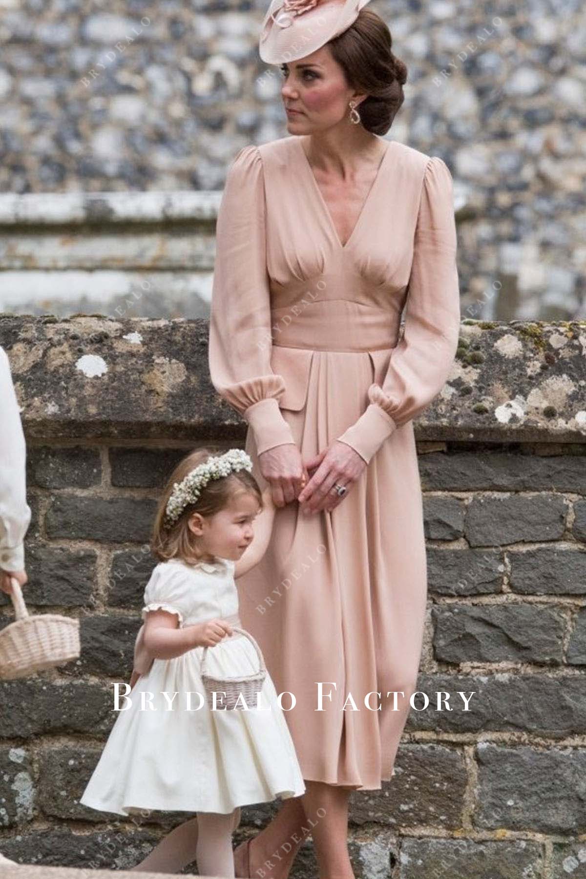 Kate Middleton Pink Dress on Sister Pippa's Wedding 2017