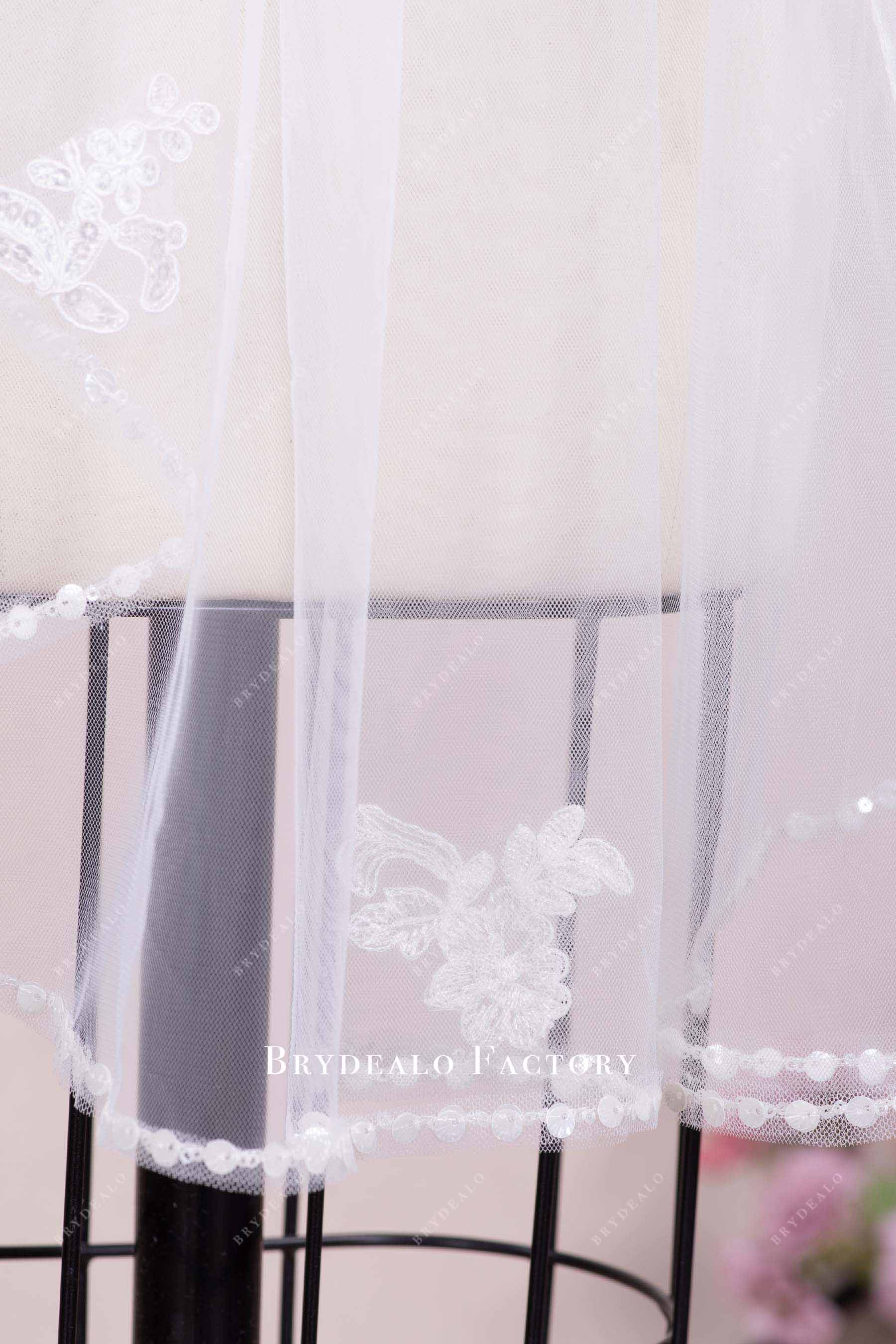 lace applique veil